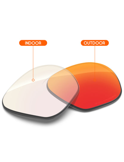 Fire Red FlashMirror™ Photochromic-Non-Polarized