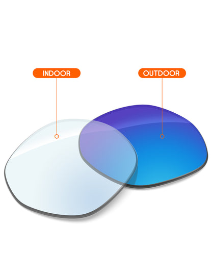 Sky Blue FlashMirror™ Photochromic-Non-Polarized