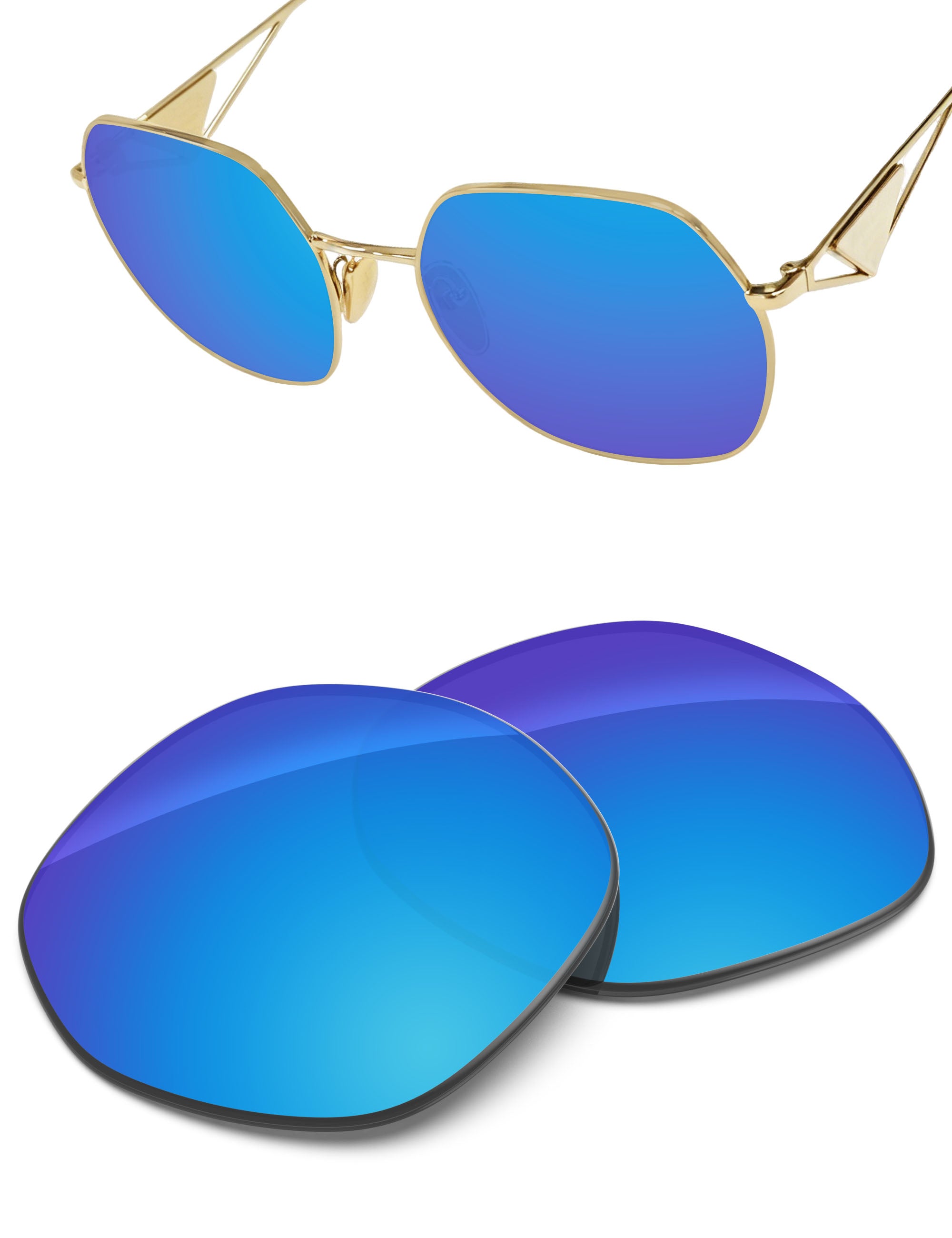 Sky Blue FlashMirror™-Non-Polarized