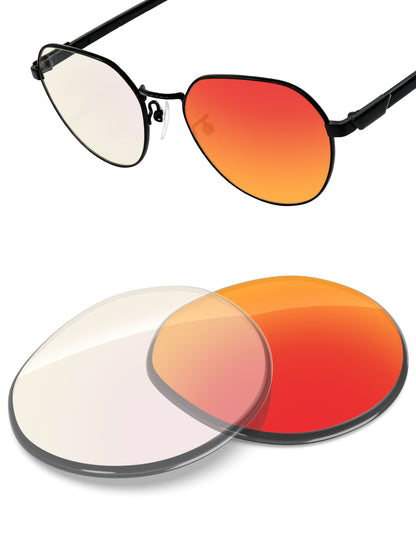 Fire Red FlashMirror™ Photochromic-Non-Polarized