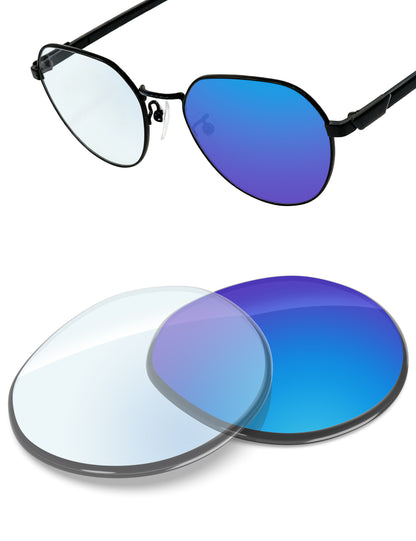 Sky Blue FlashMirror™ Photochromic-Non-Polarized
