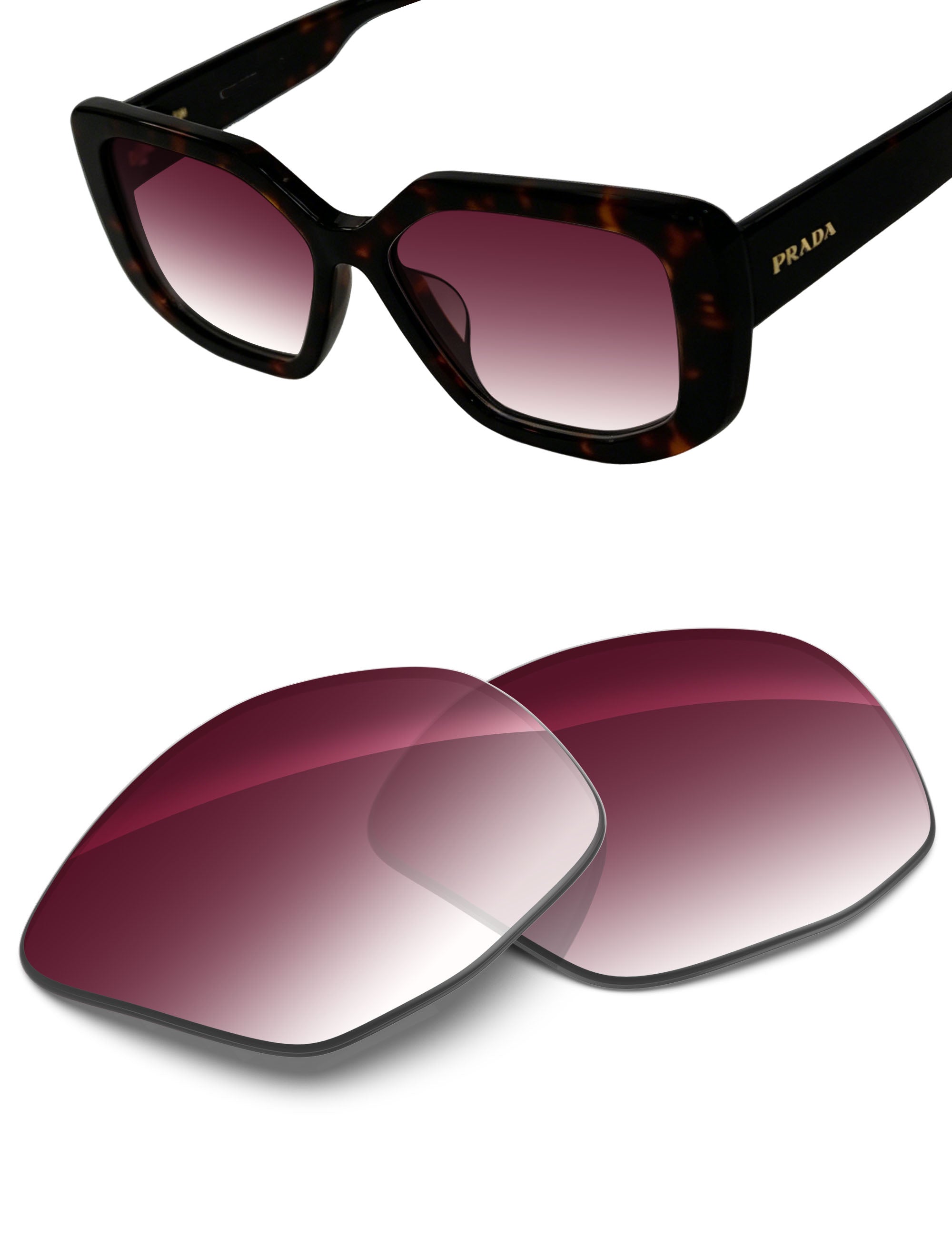 Wine Red Gradient-Non-Polarized