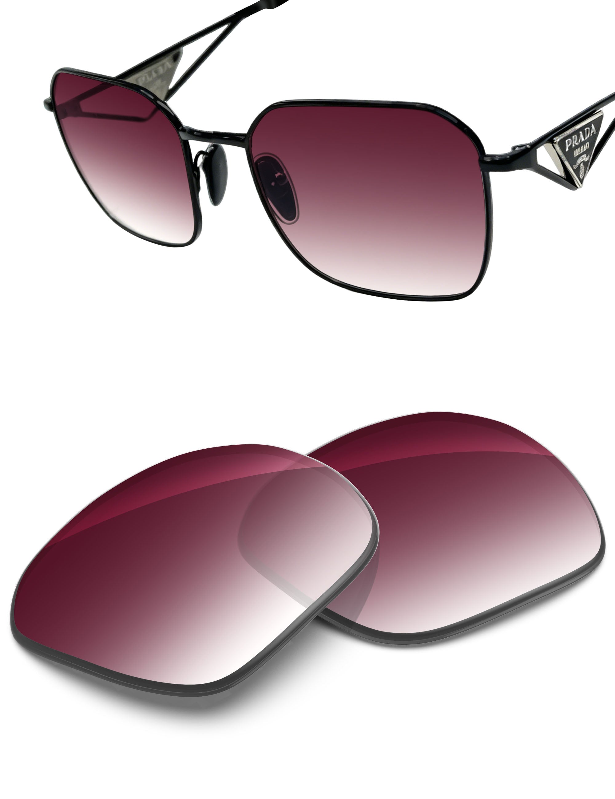 Wine Red Gradient-Non-Polarized