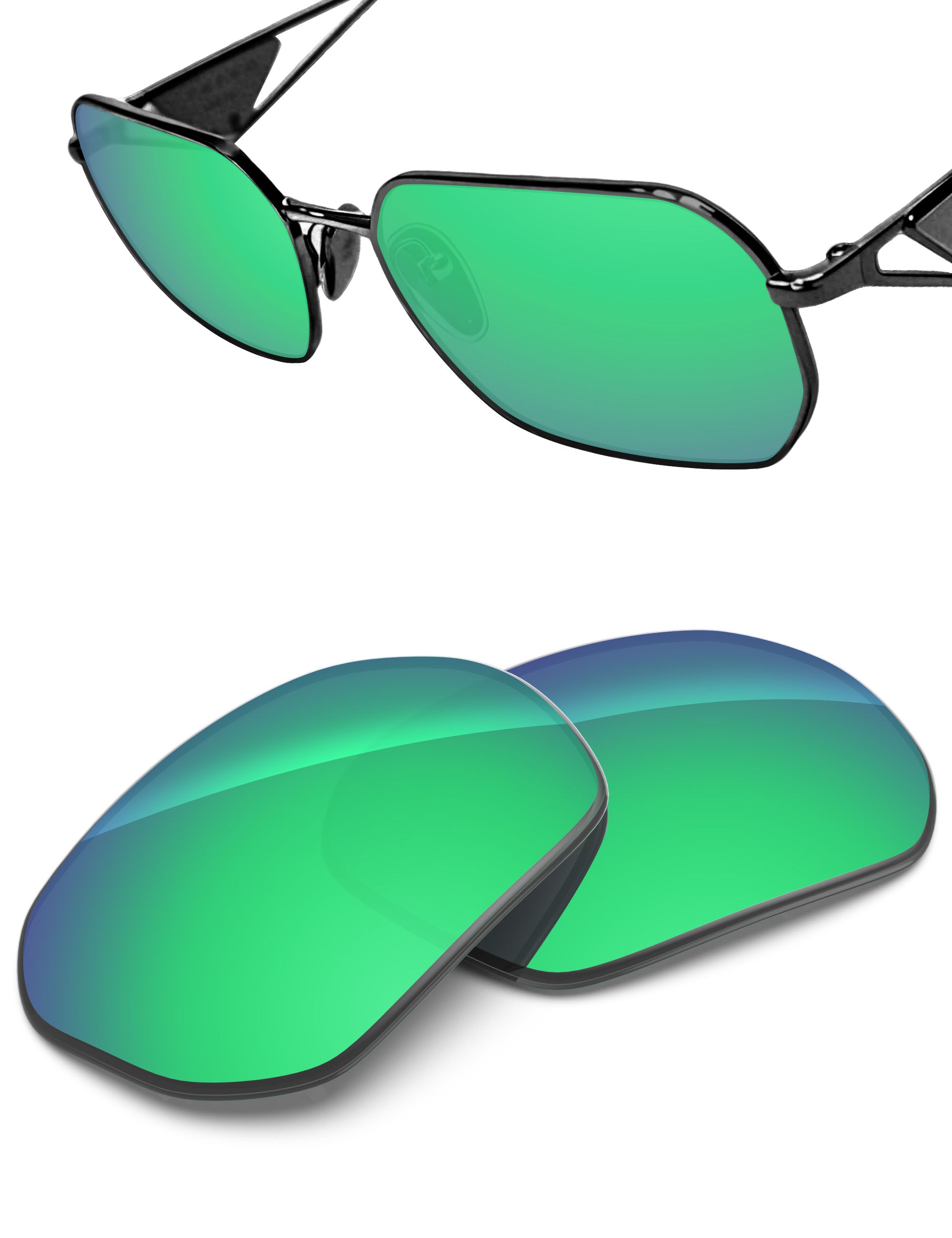Emerald Green FlashMirror™-Non-Polarized