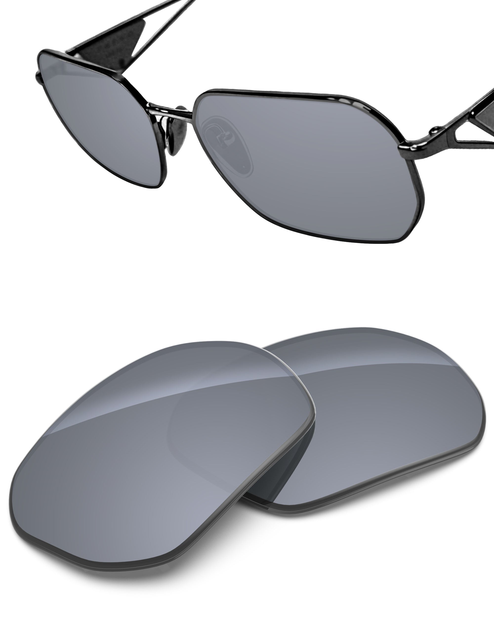 Silver Metallic FlashMirror™-Non-Polarized