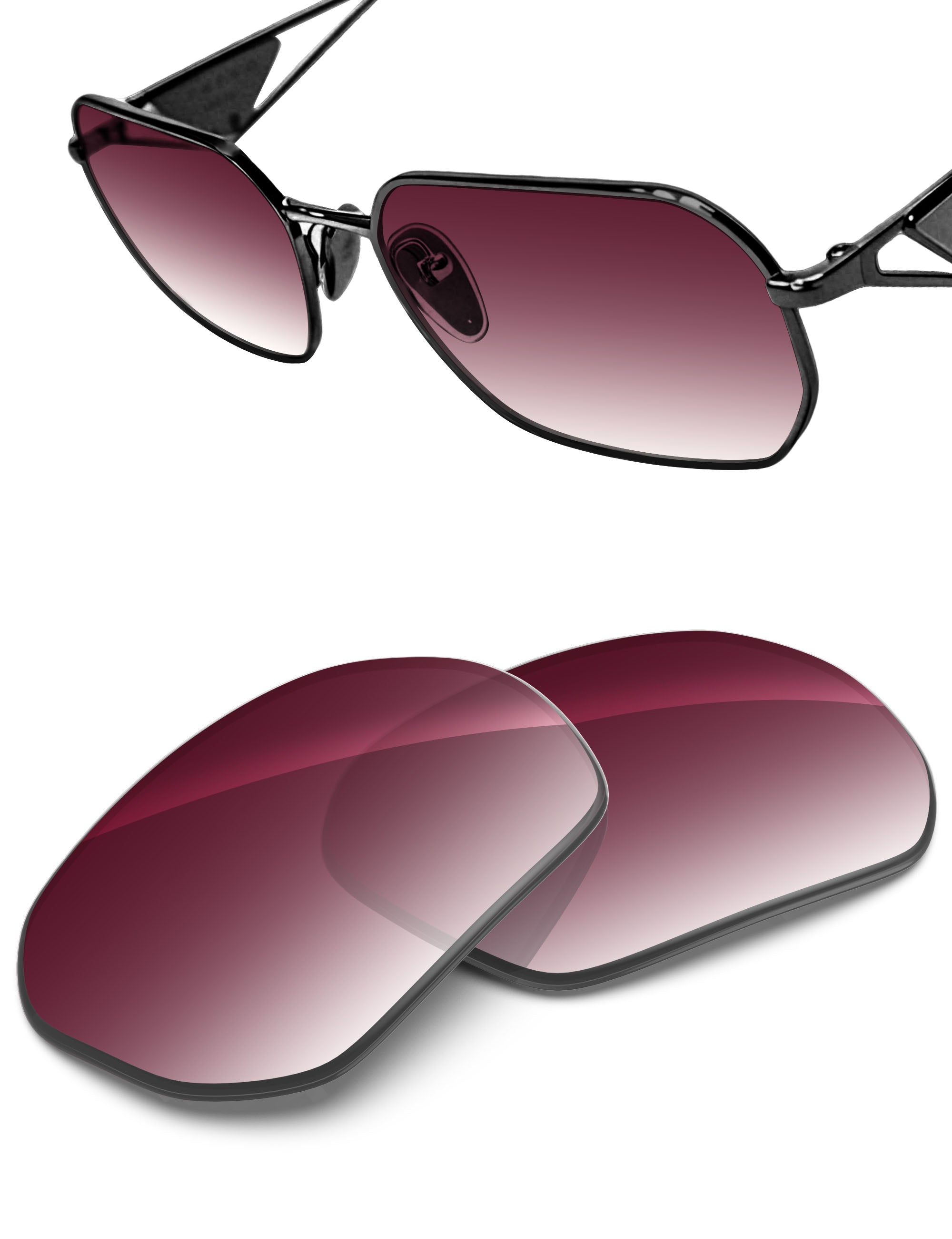 Wine Red Gradient-Non-Polarized