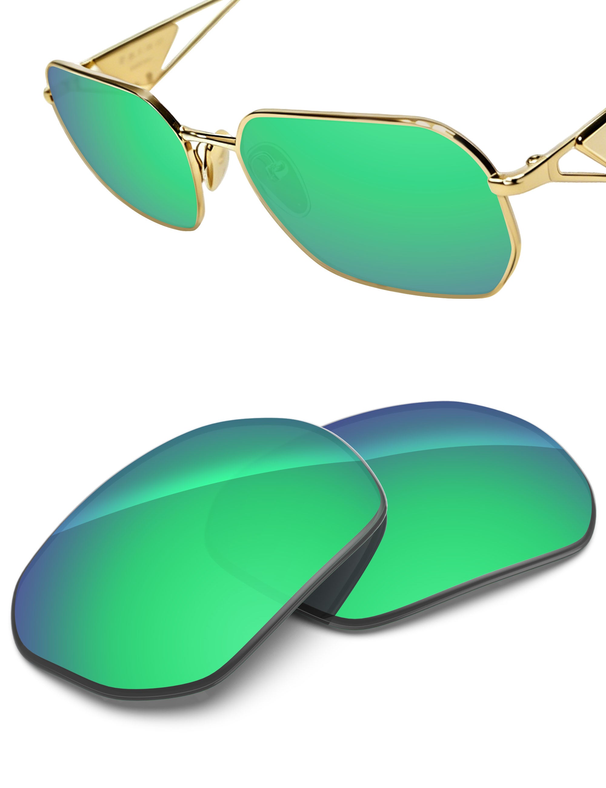 Emerald Green FlashMirror™-Non-Polarized