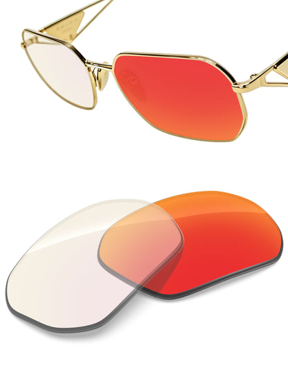 Fire Red FlashMirror™ Photochromic-Non-Polarized