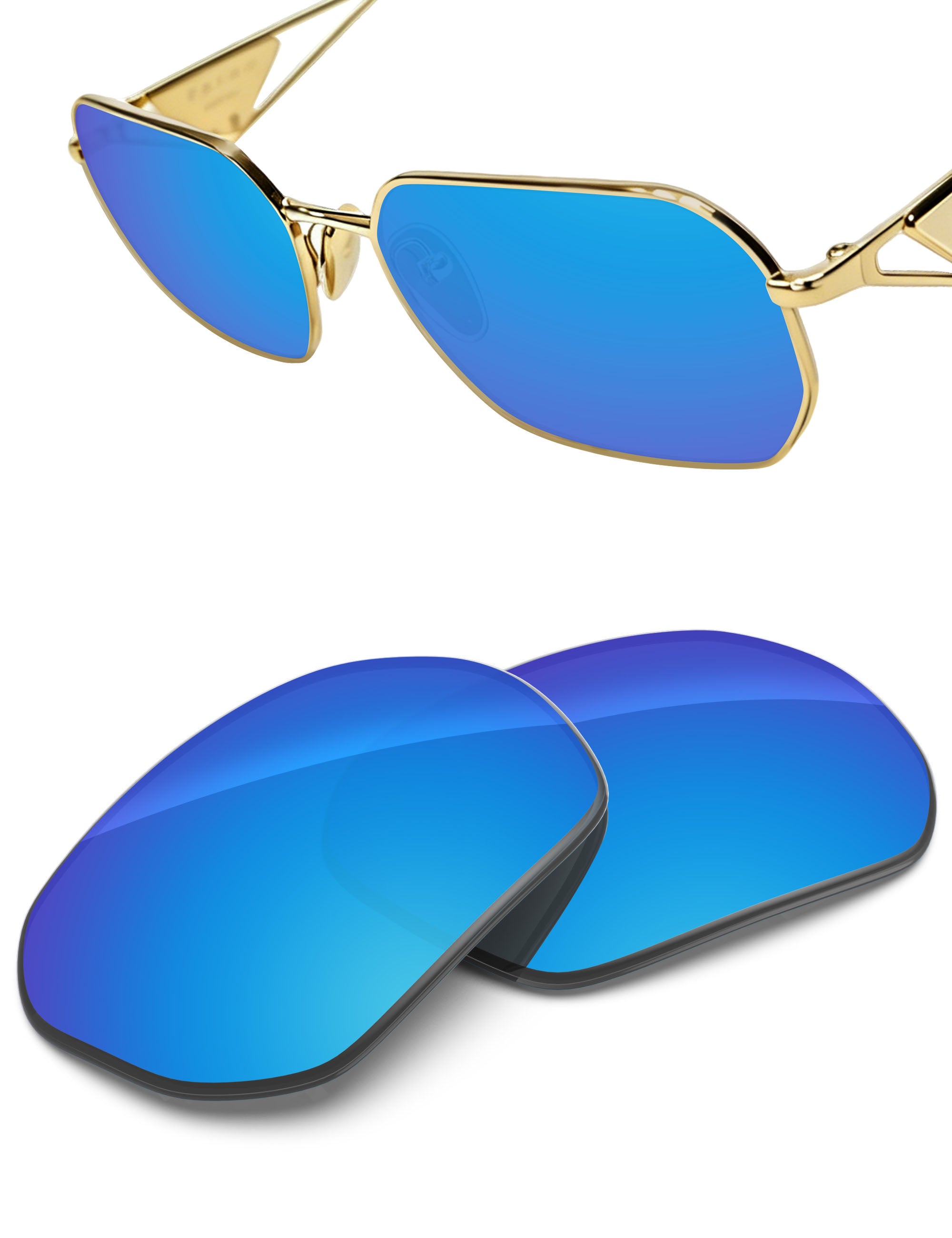 Sky Blue FlashMirror™-Non-Polarized