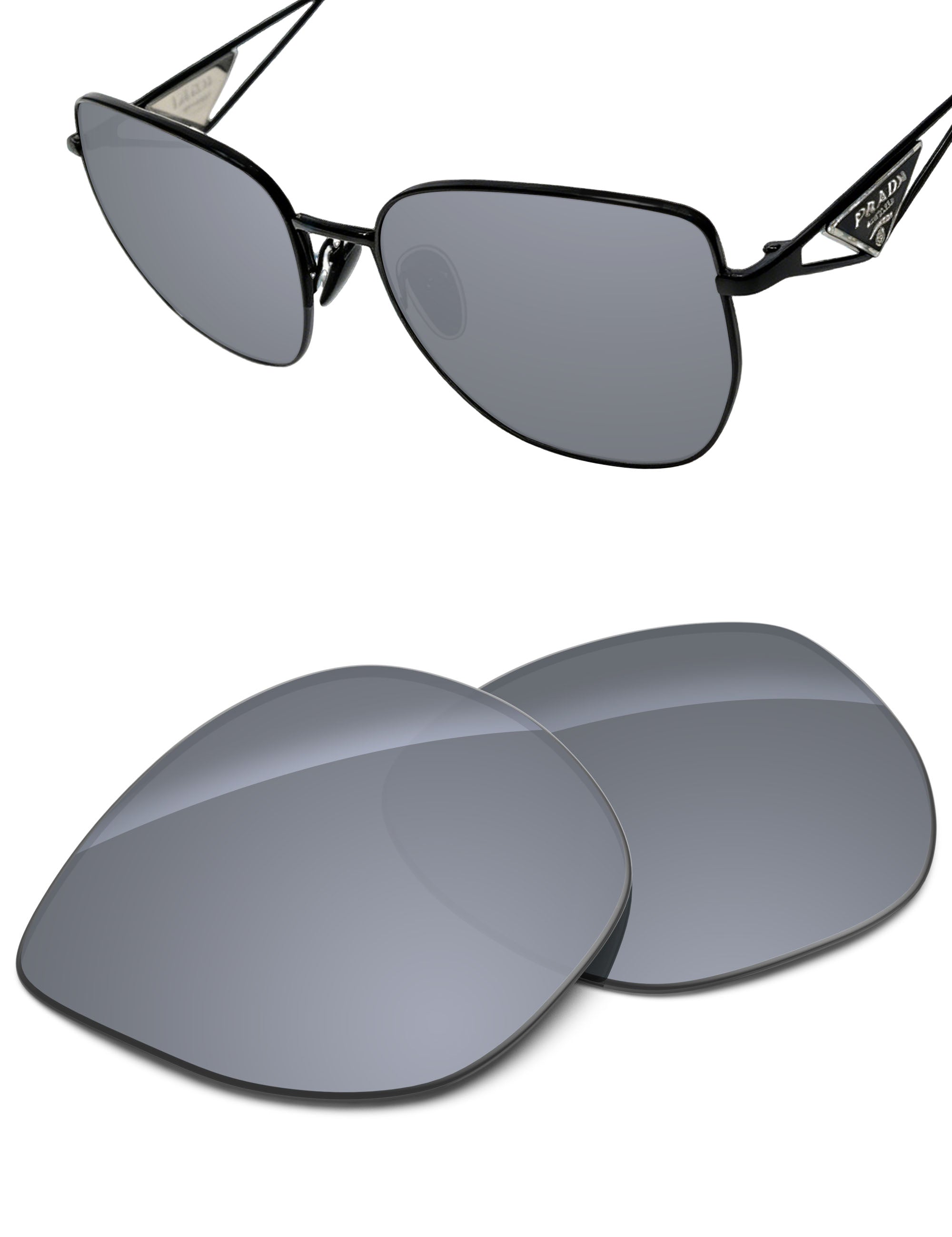 Silver Metallic FlashMirror™-Non-Polarized
