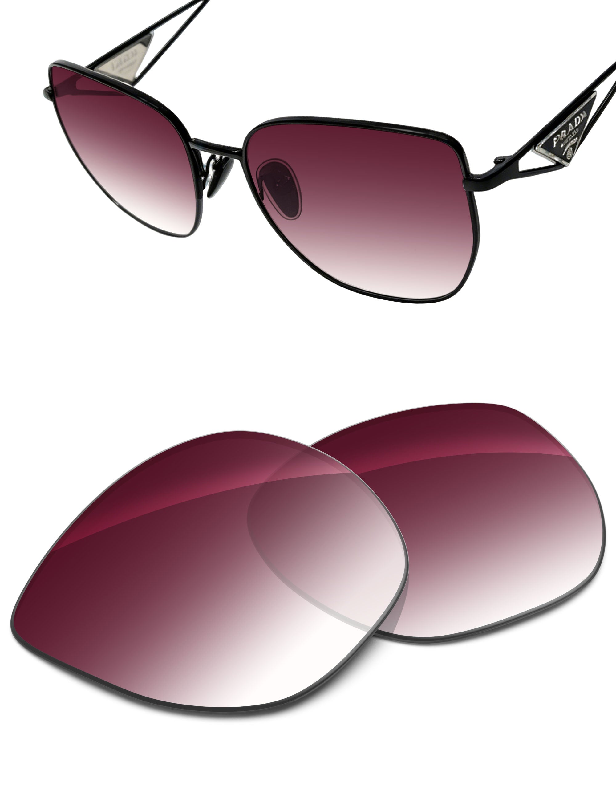 Wine Red Gradient-Non-Polarized