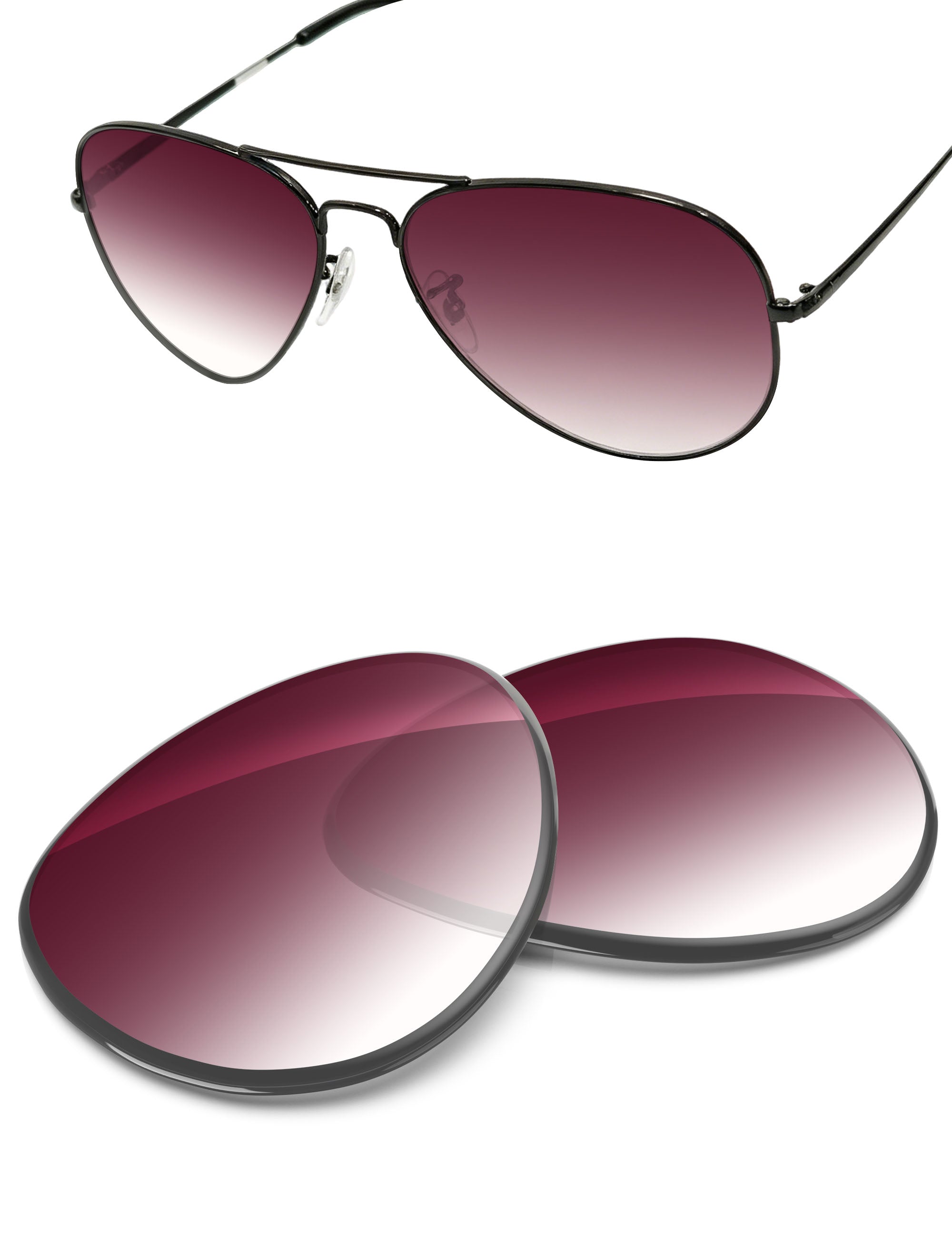 Wine Red Gradient-Non-Polarized