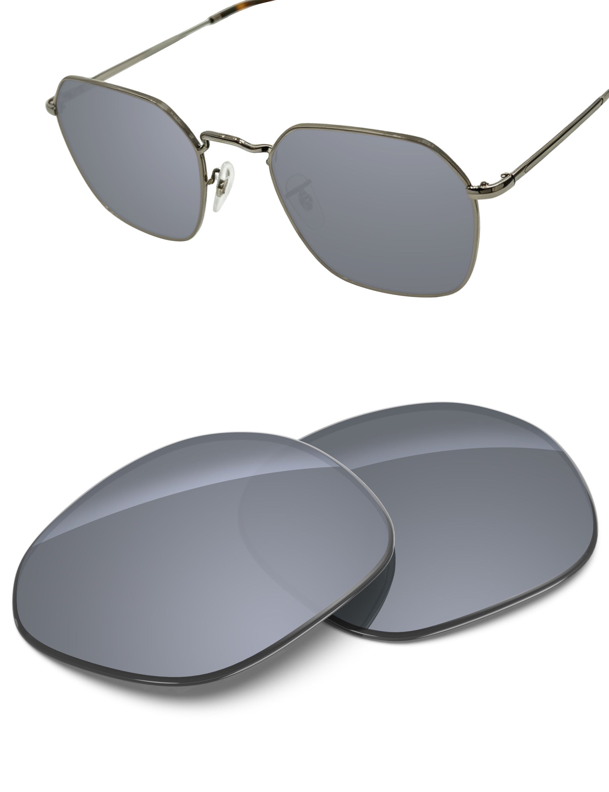 Silver Metallic FlashMirror™-Non-Polarized