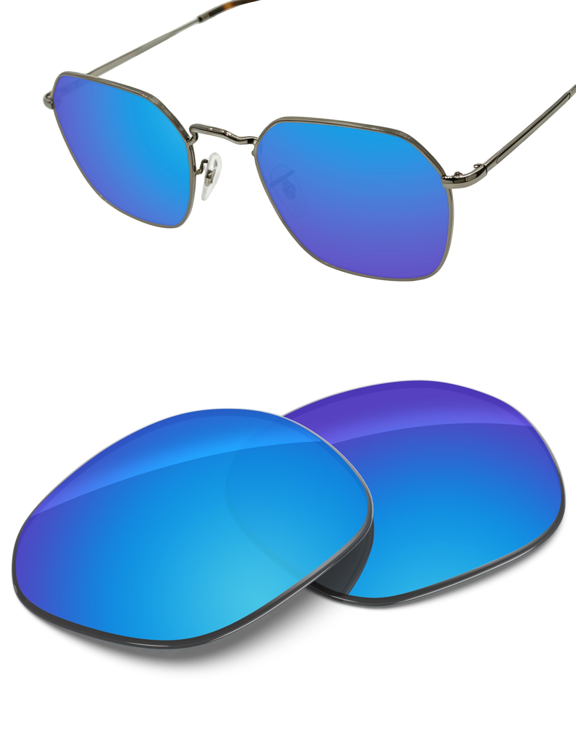 Sky Blue FlashMirror™-Non-Polarized