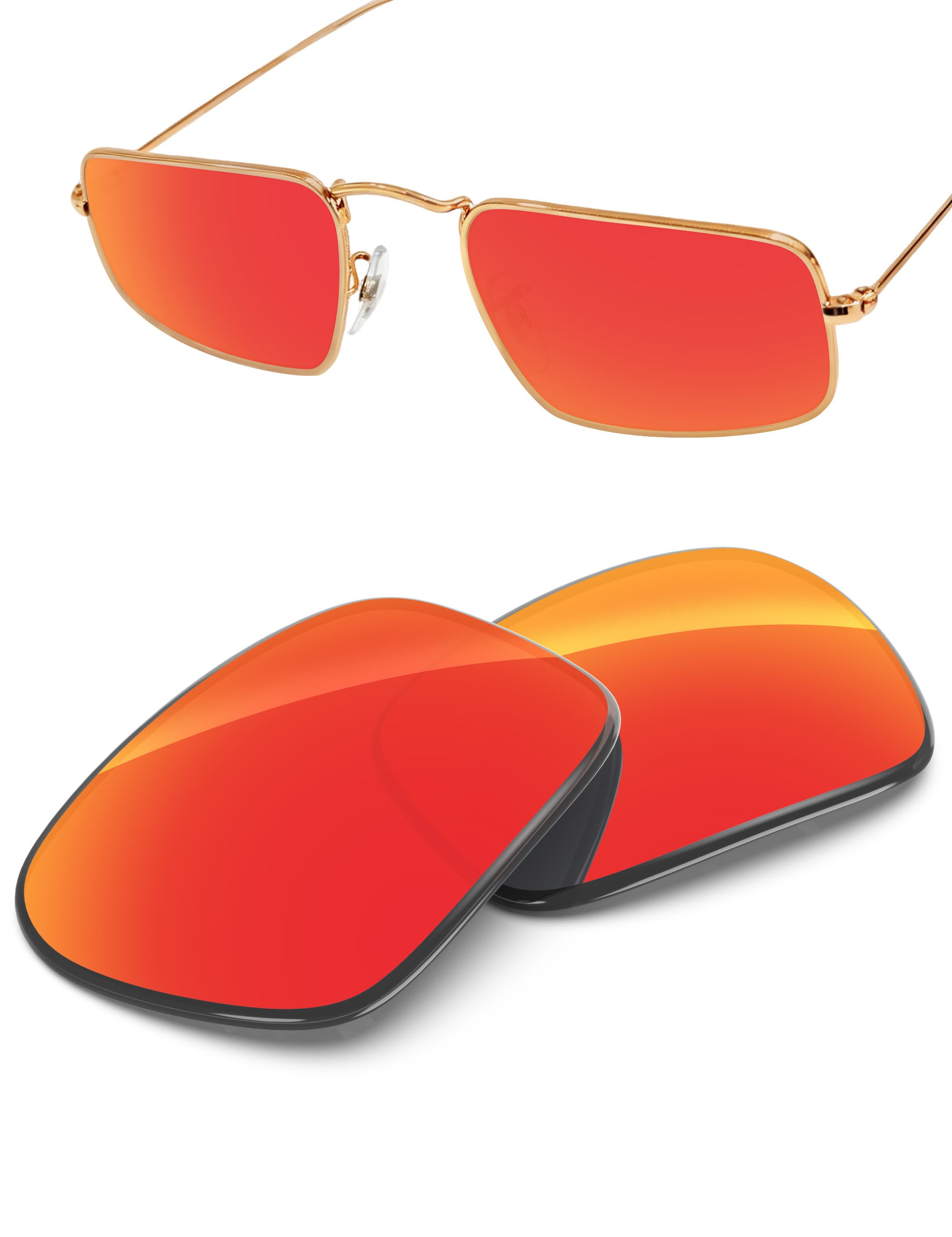Fire Red FlashMirror™-Non-Polarized