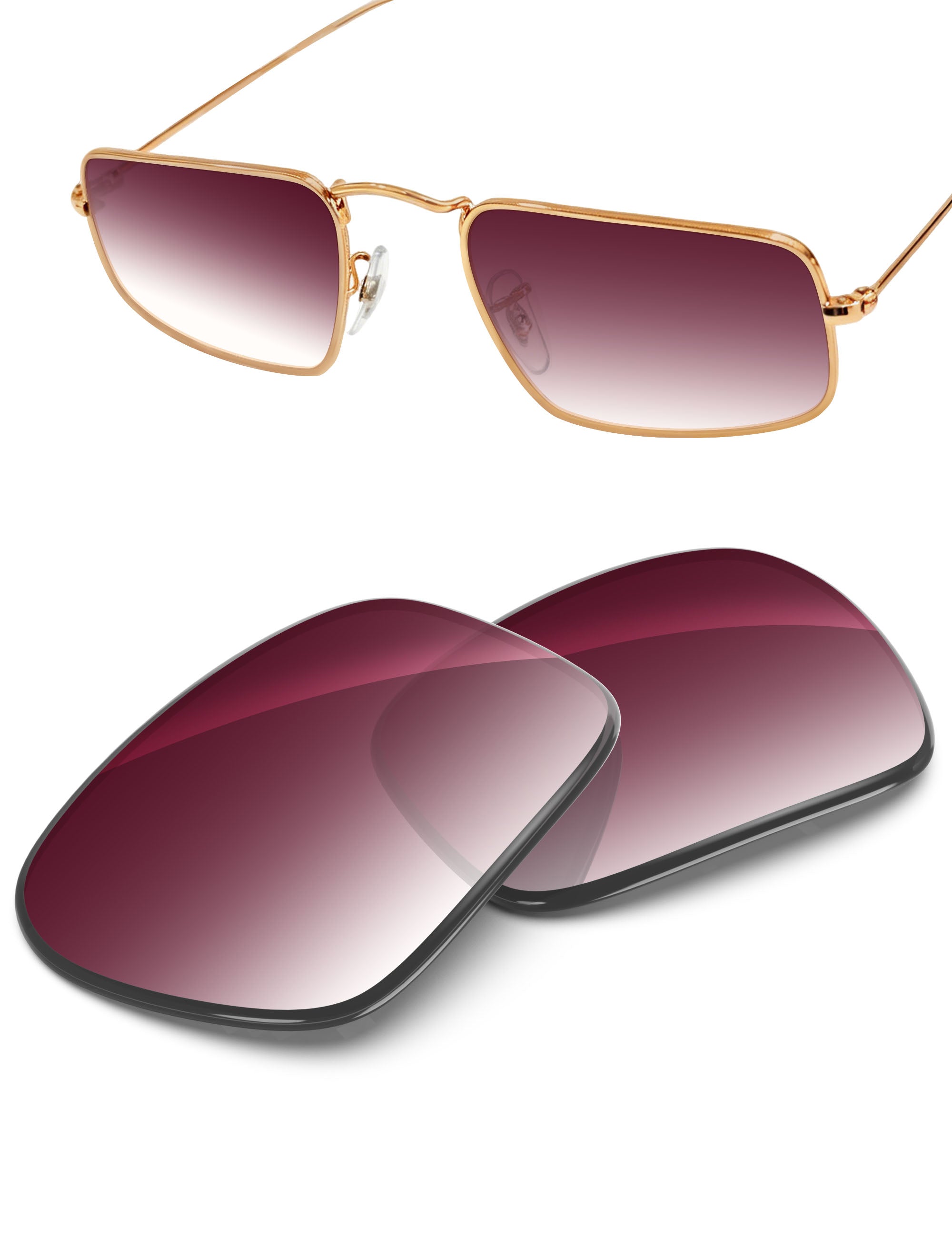 Wine Red Gradient-Non-Polarized