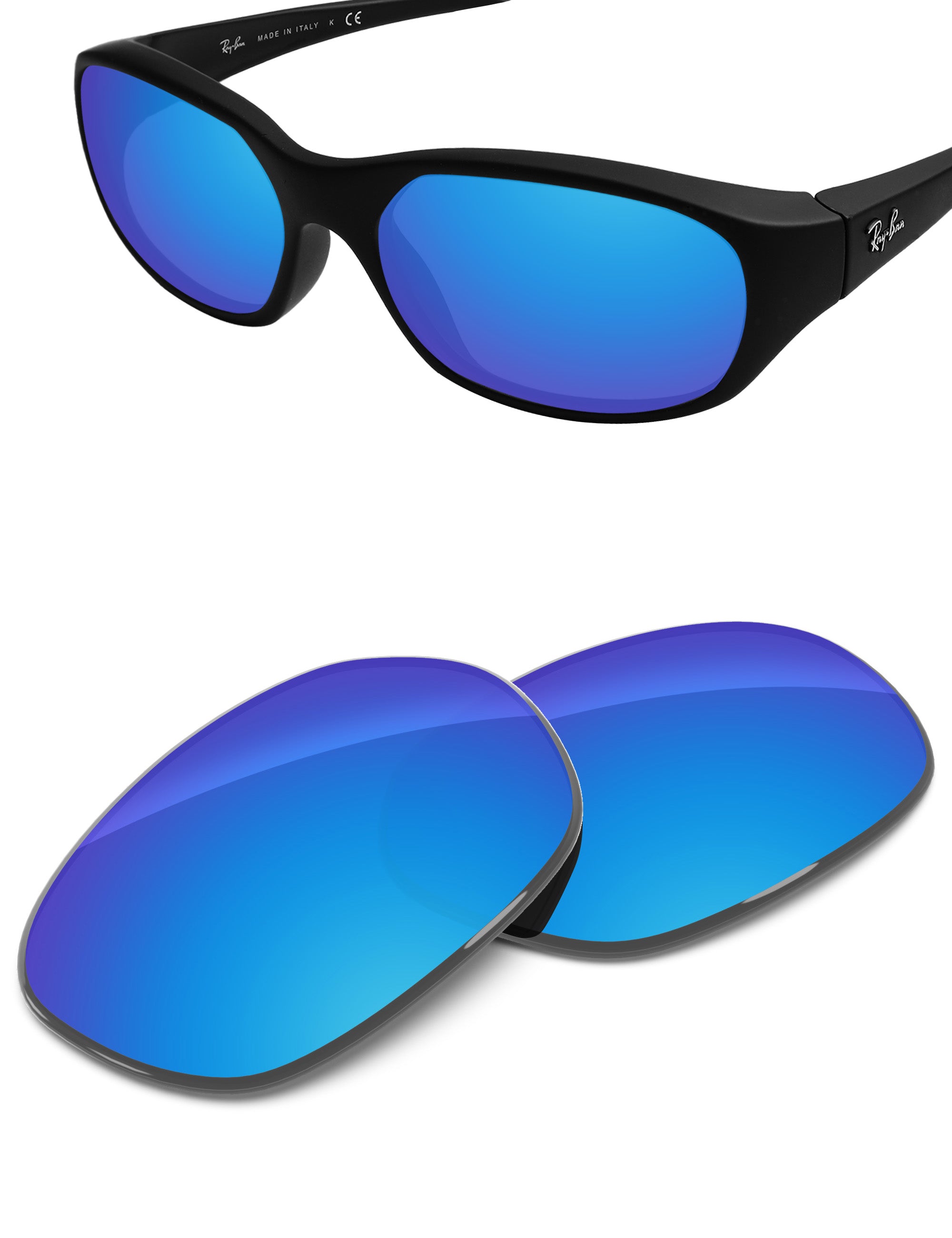 Sky Blue FlashMirror™-Non-Polarized