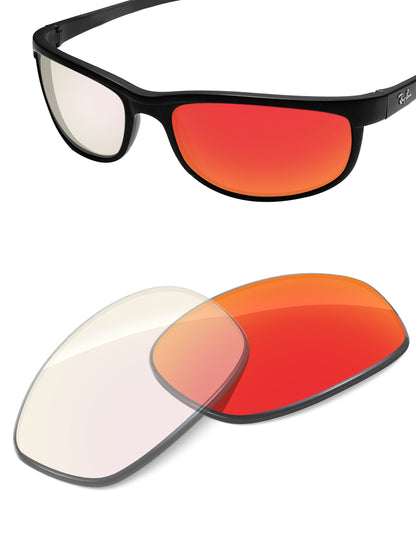 Fire Red FlashMirror™ Photochromic-Non-Polarized