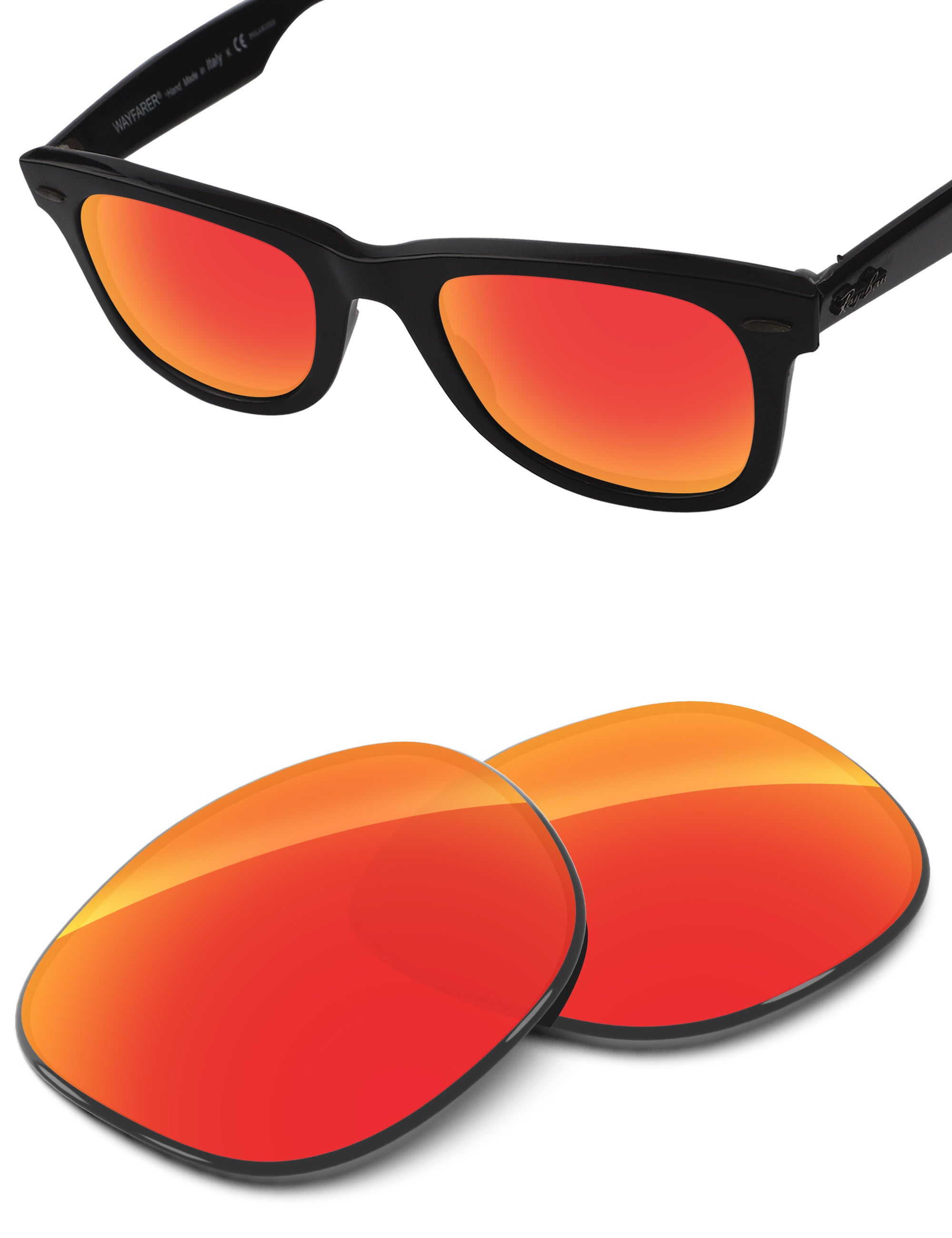 Fire Red FlashMirror™-Non-Polarized