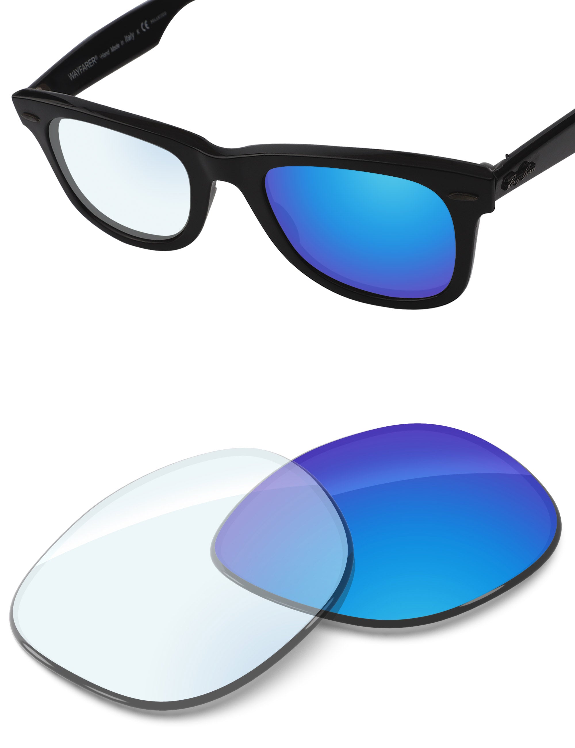Sky Blue FlashMirror™ Photochromic-Non-Polarized