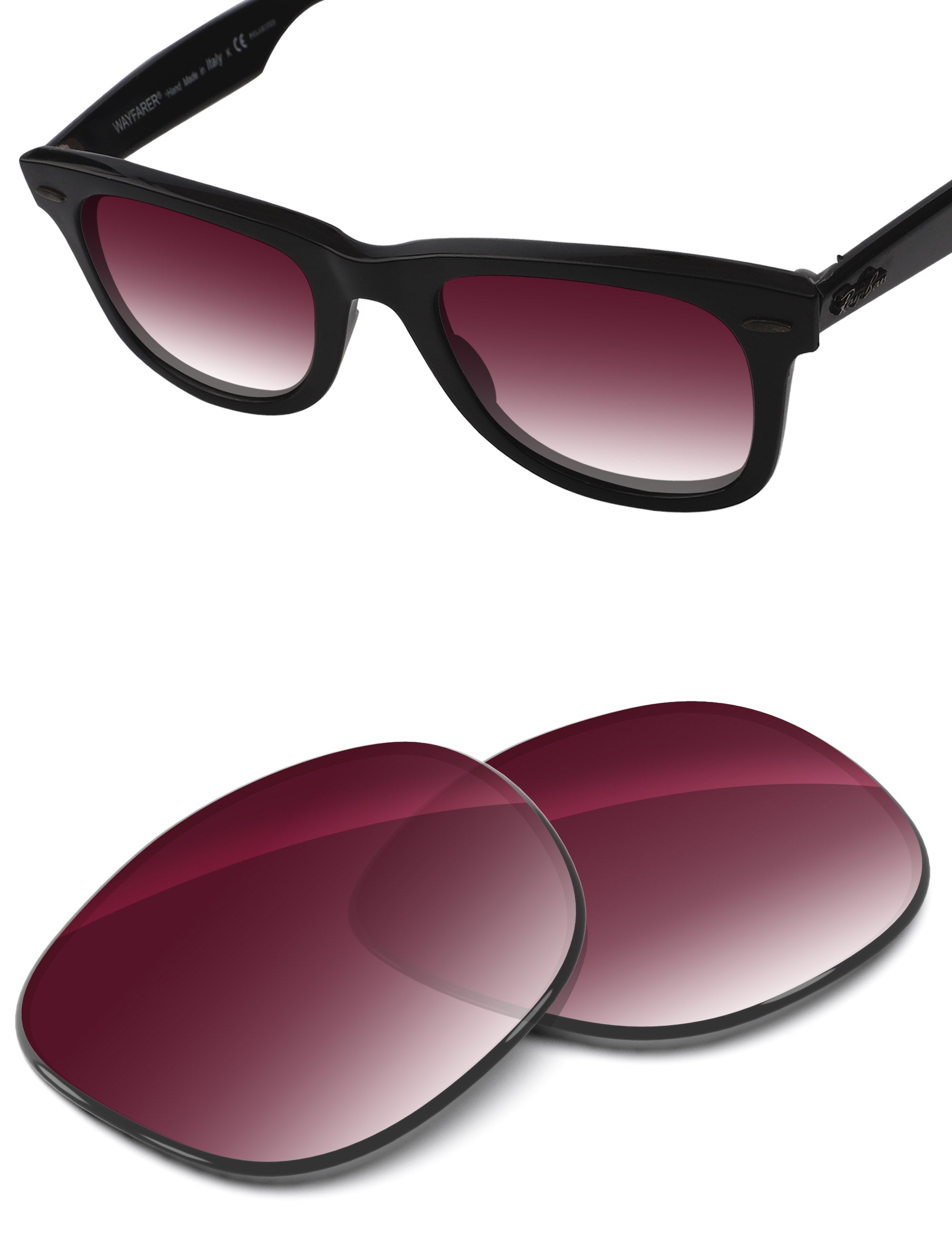 Wine Red Gradient-Non-Polarized