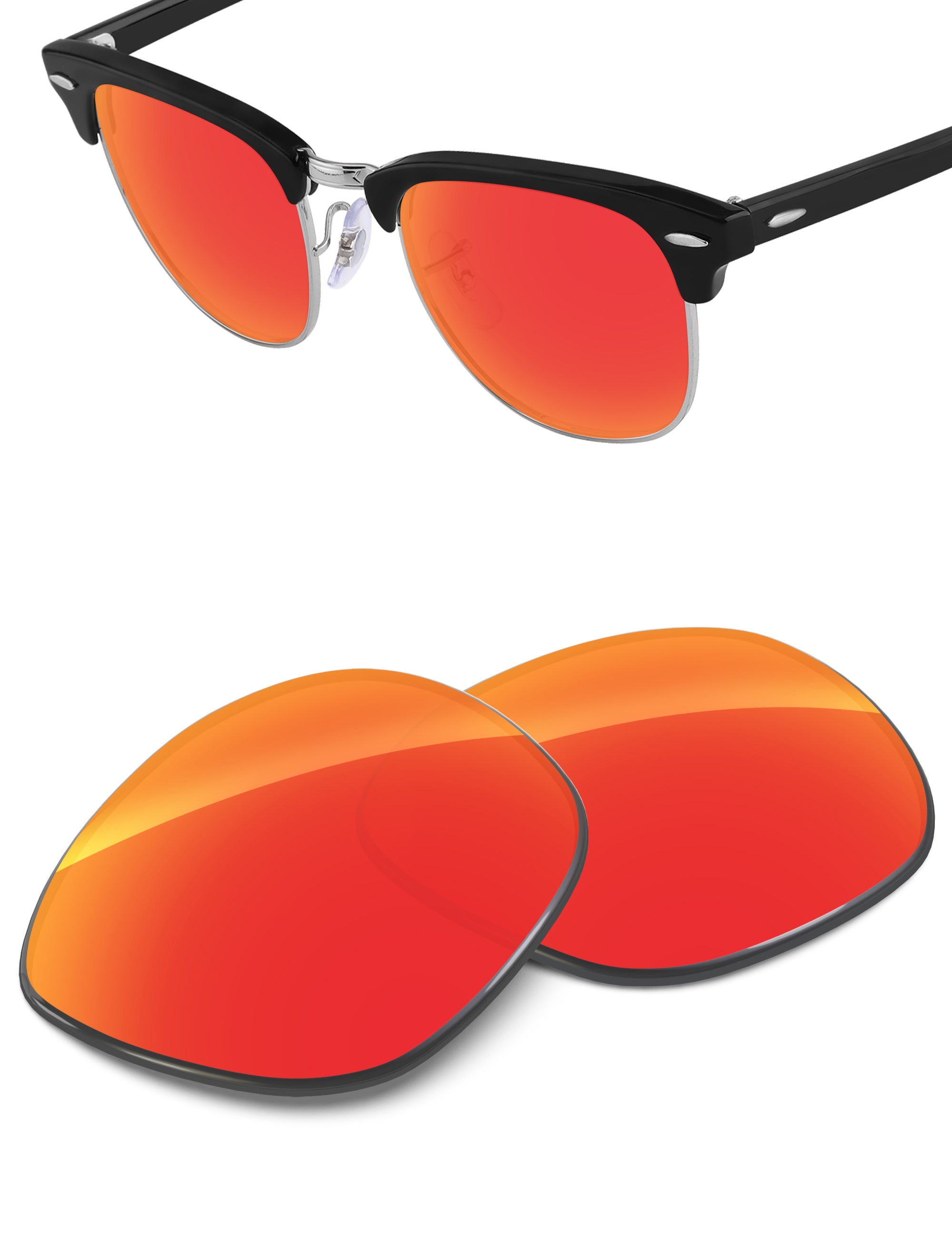 Fire Red FlashMirror™-Non-Polarized