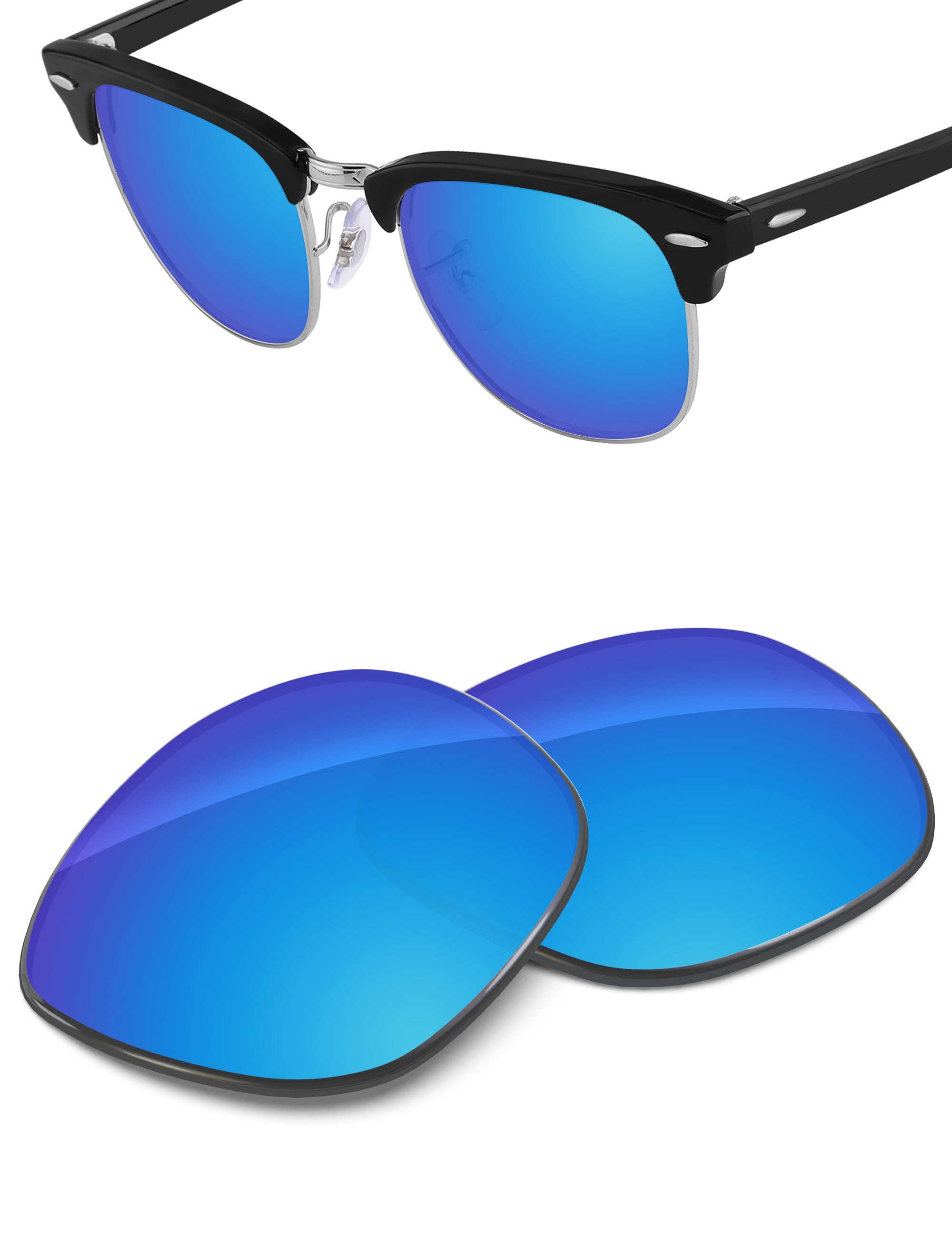 Sky Blue FlashMirror™-Non-Polarized