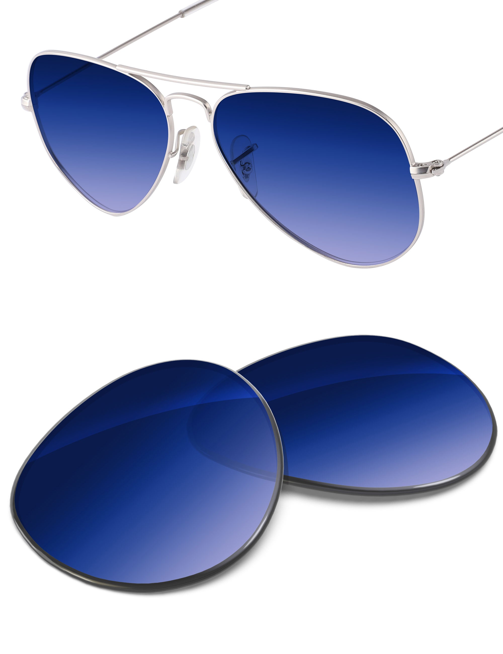 Aqua Blue Gradient-Non-Polarized