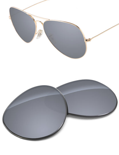 Silver Metallic FlashMirror™-Non-Polarized