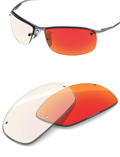 Fire Red FlashMirror™ Photochromic-Non-Polarized
