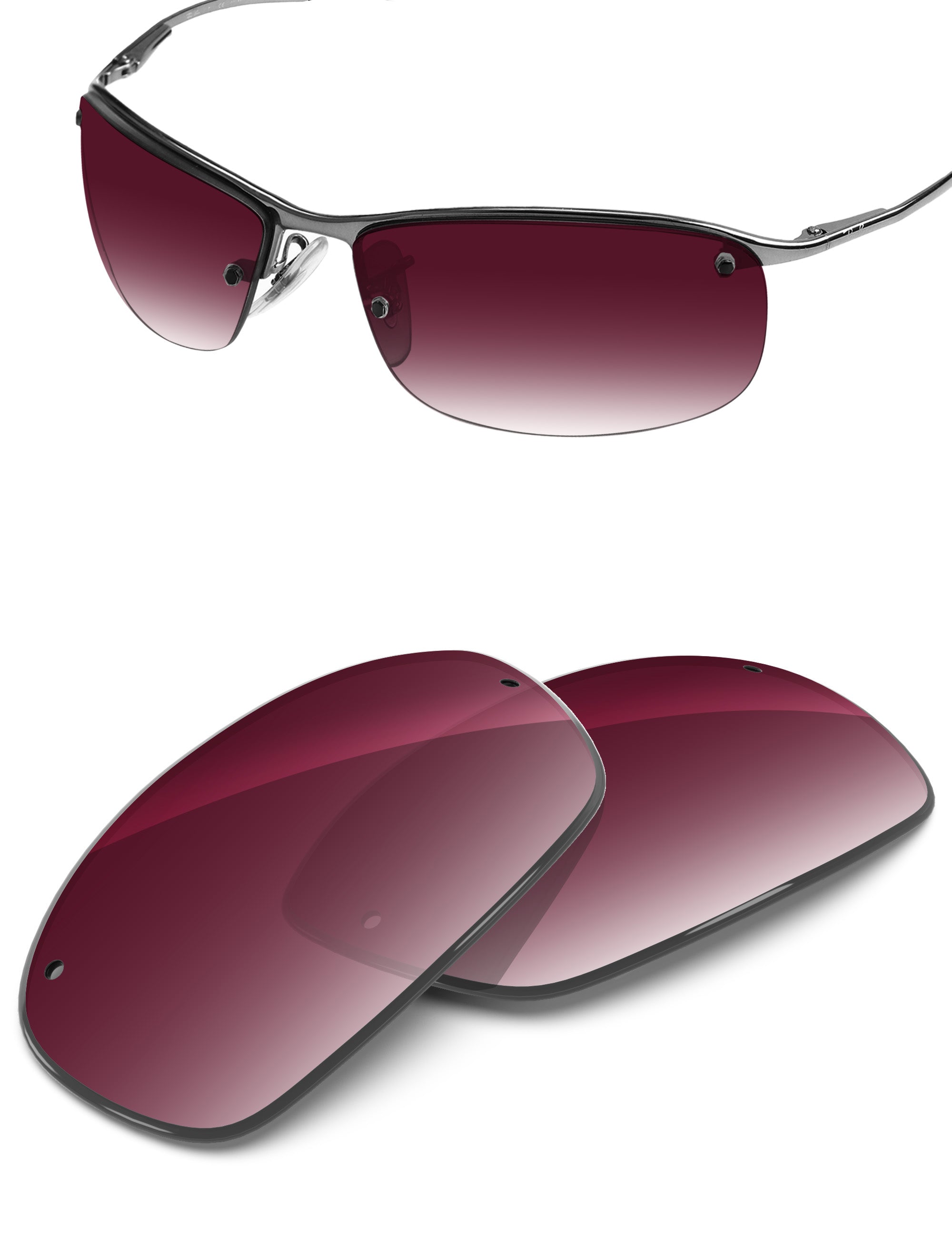 Wine Red Gradient-Non-Polarized
