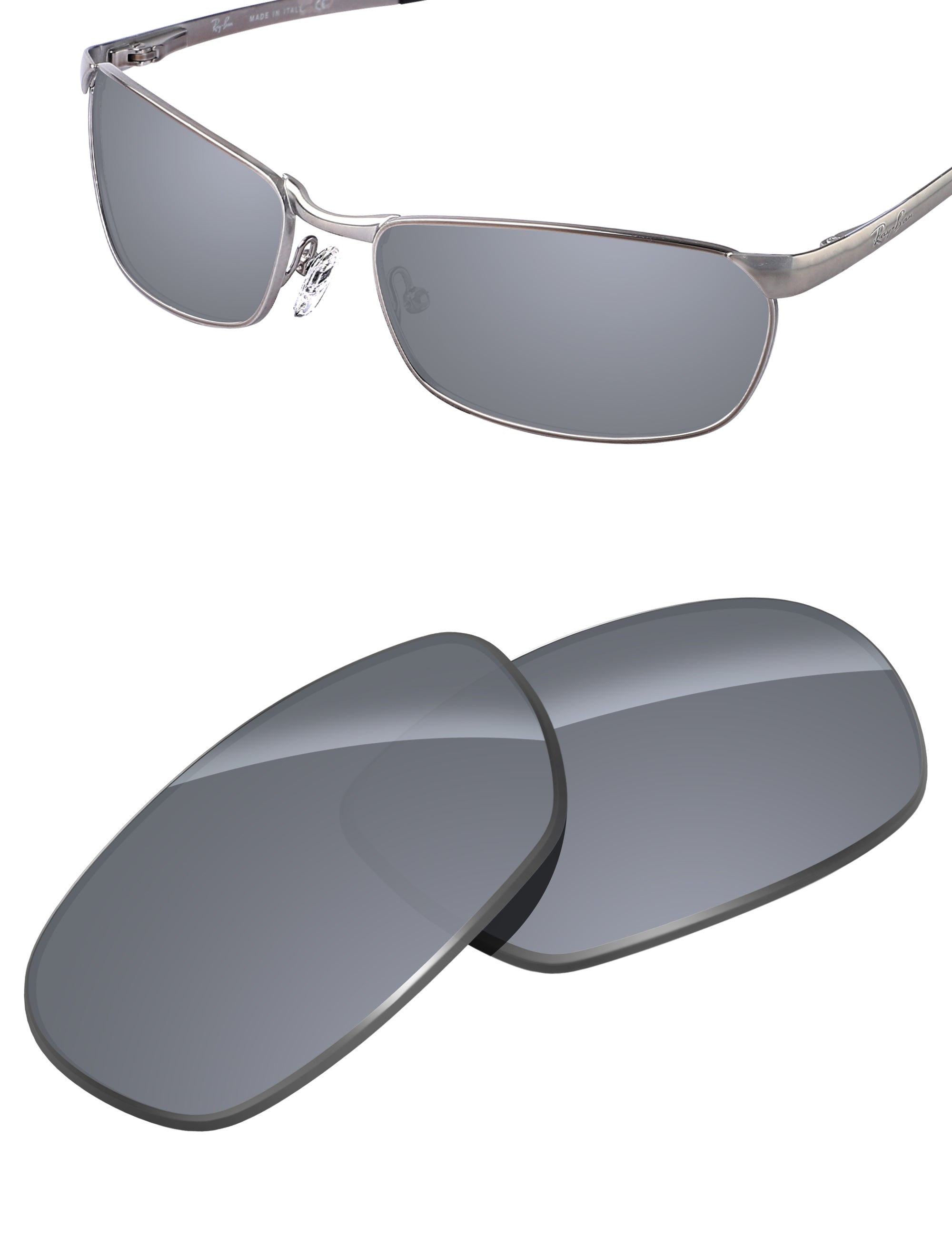 Silver Metallic FlashMirror™-Non-Polarized