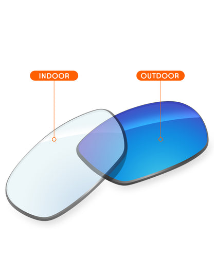 Sky Blue FlashMirror™ Photochromic-Non-Polarized