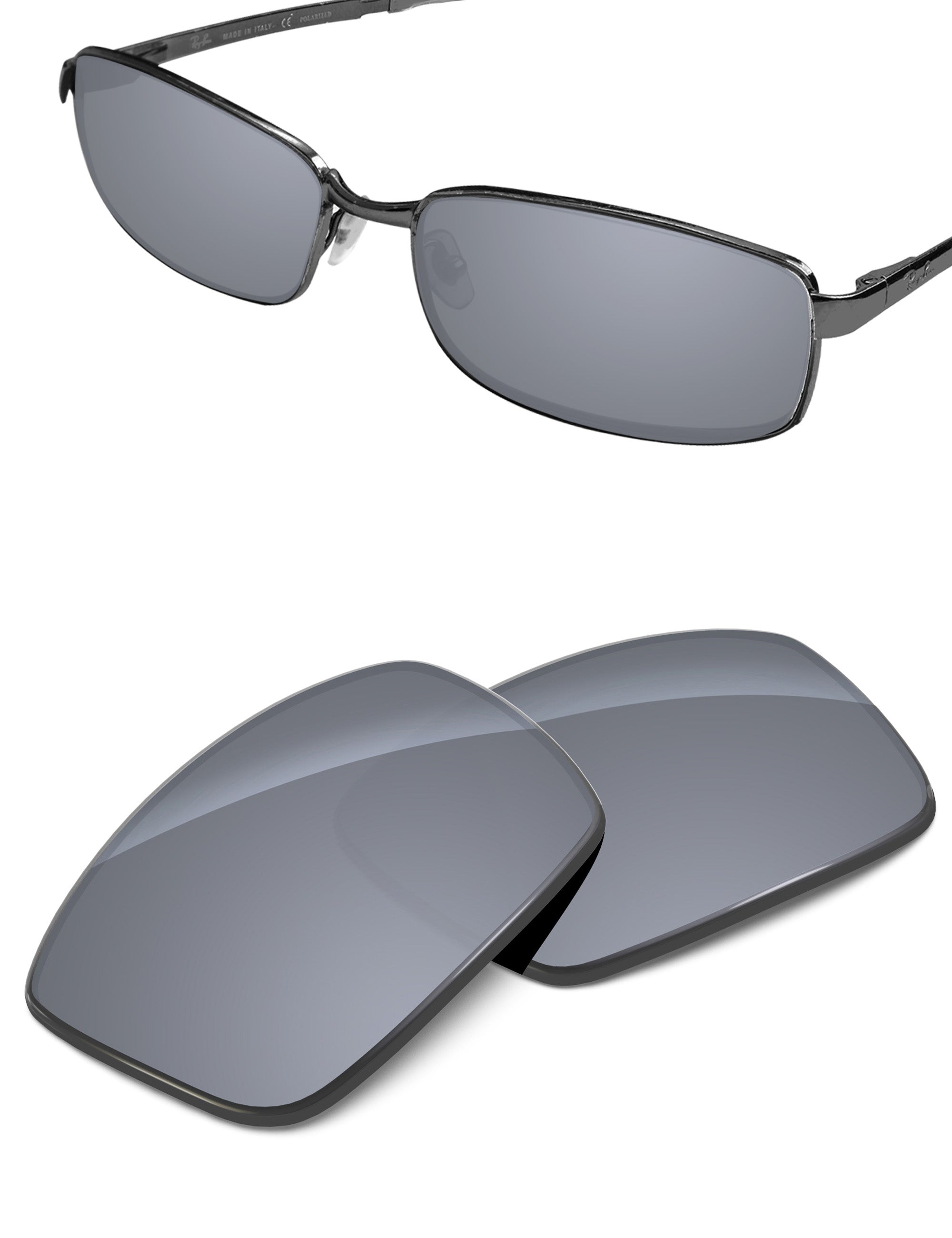 Silver Metallic FlashMirror™-Non-Polarized