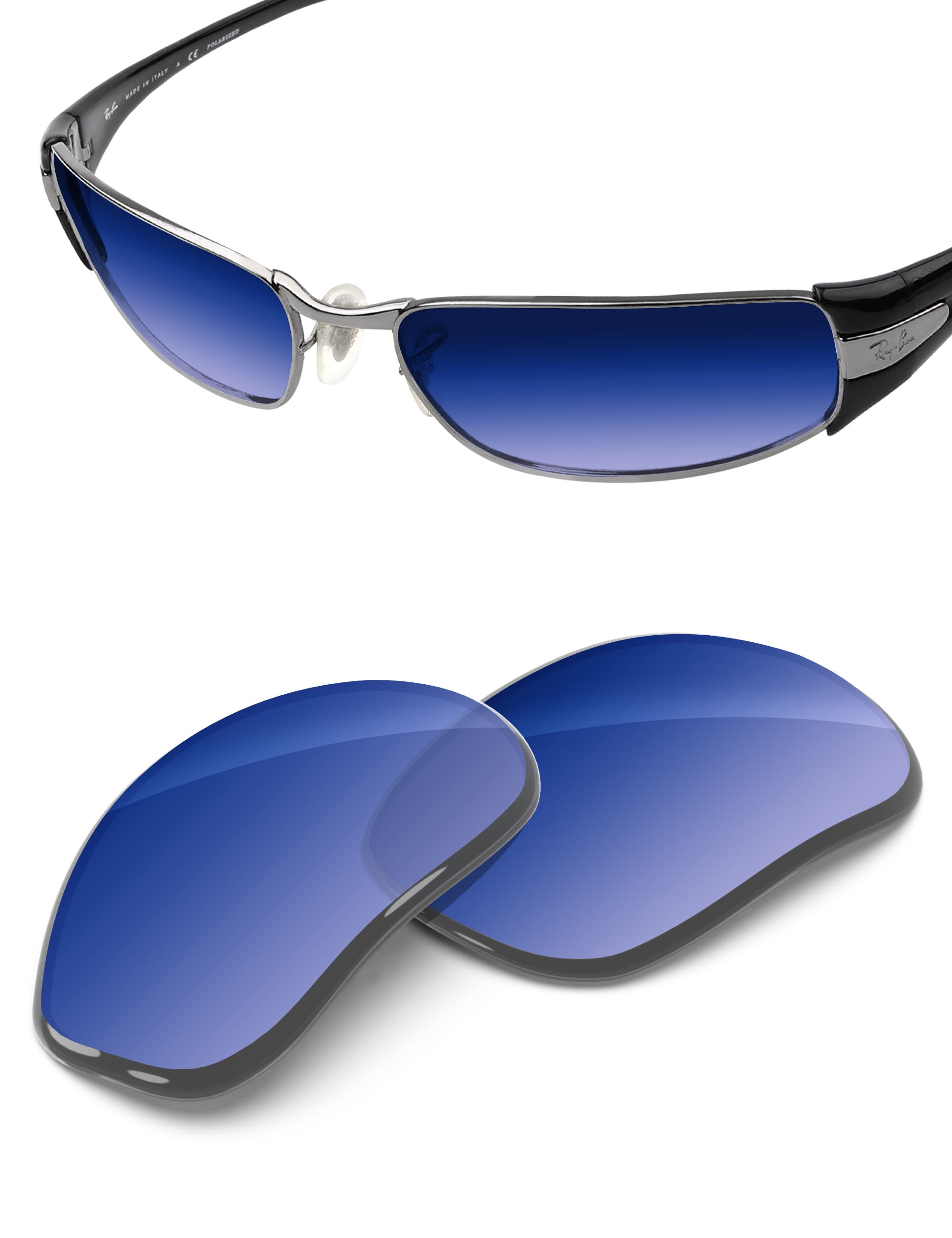 Aqua Blue Gradient-Non-Polarized