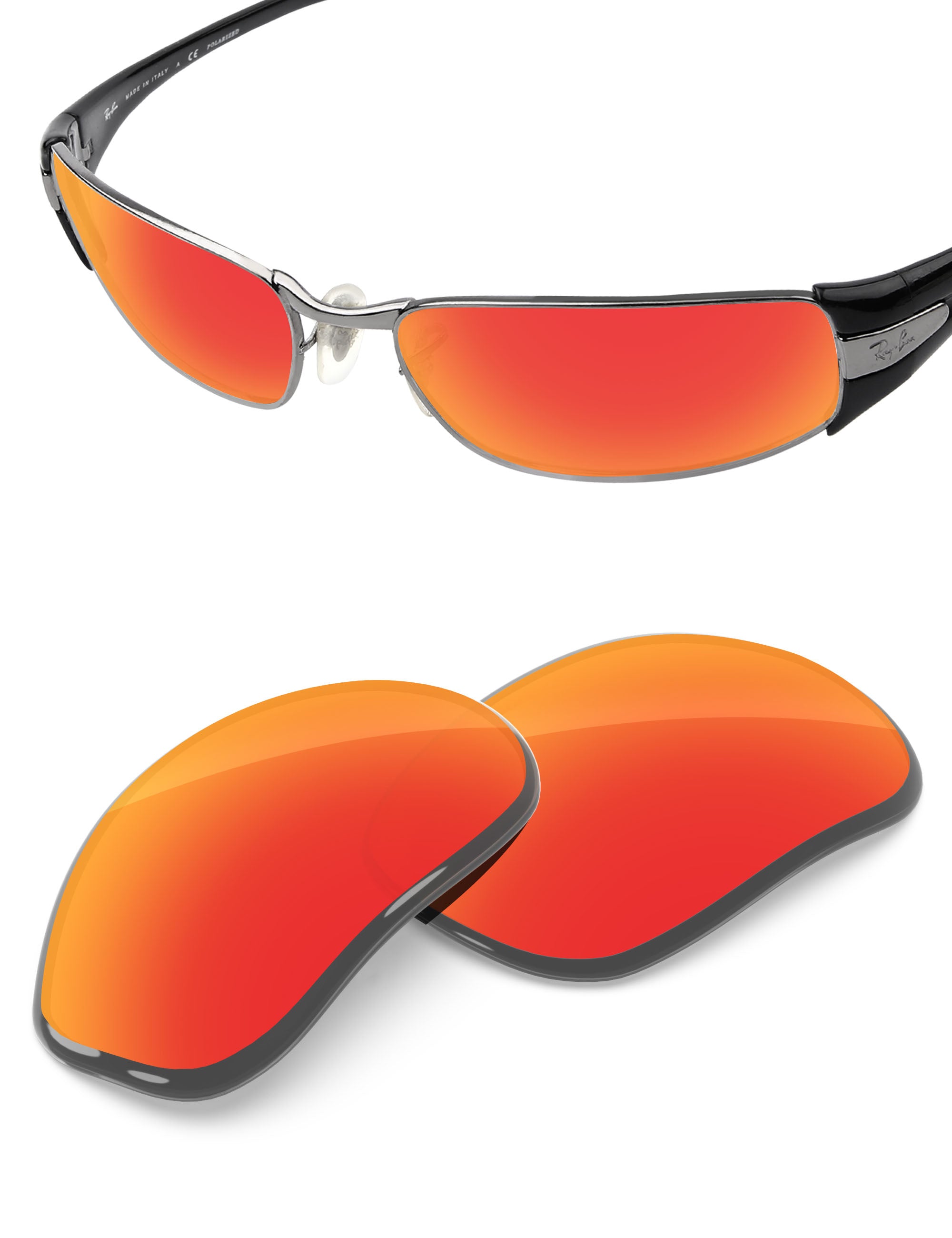 Fire Red FlashMirror™-Non-Polarized