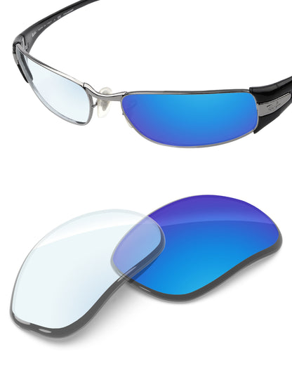 Sky Blue FlashMirror™ Photochromic-Non-Polarized