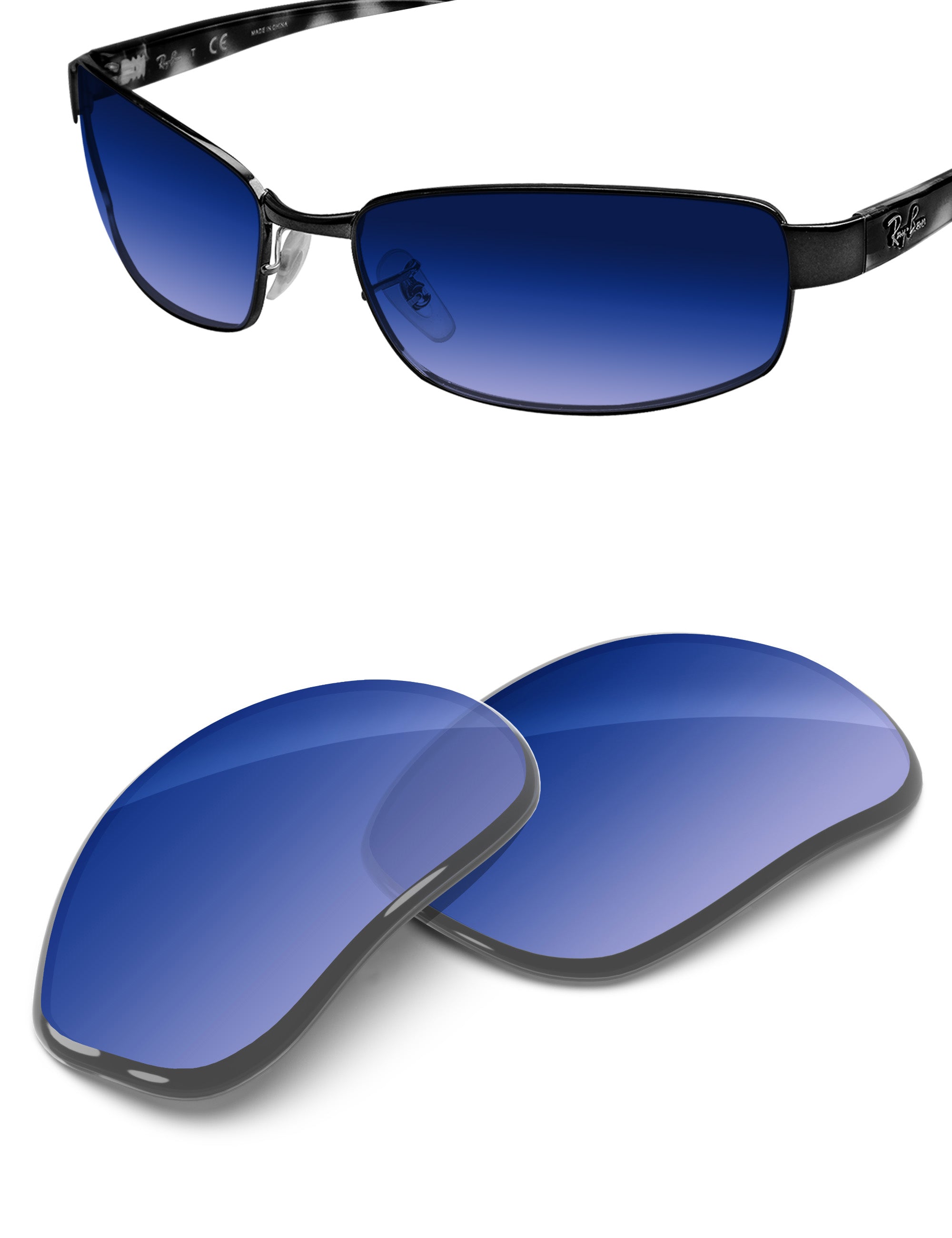 Aqua Blue Gradient-Non-Polarized