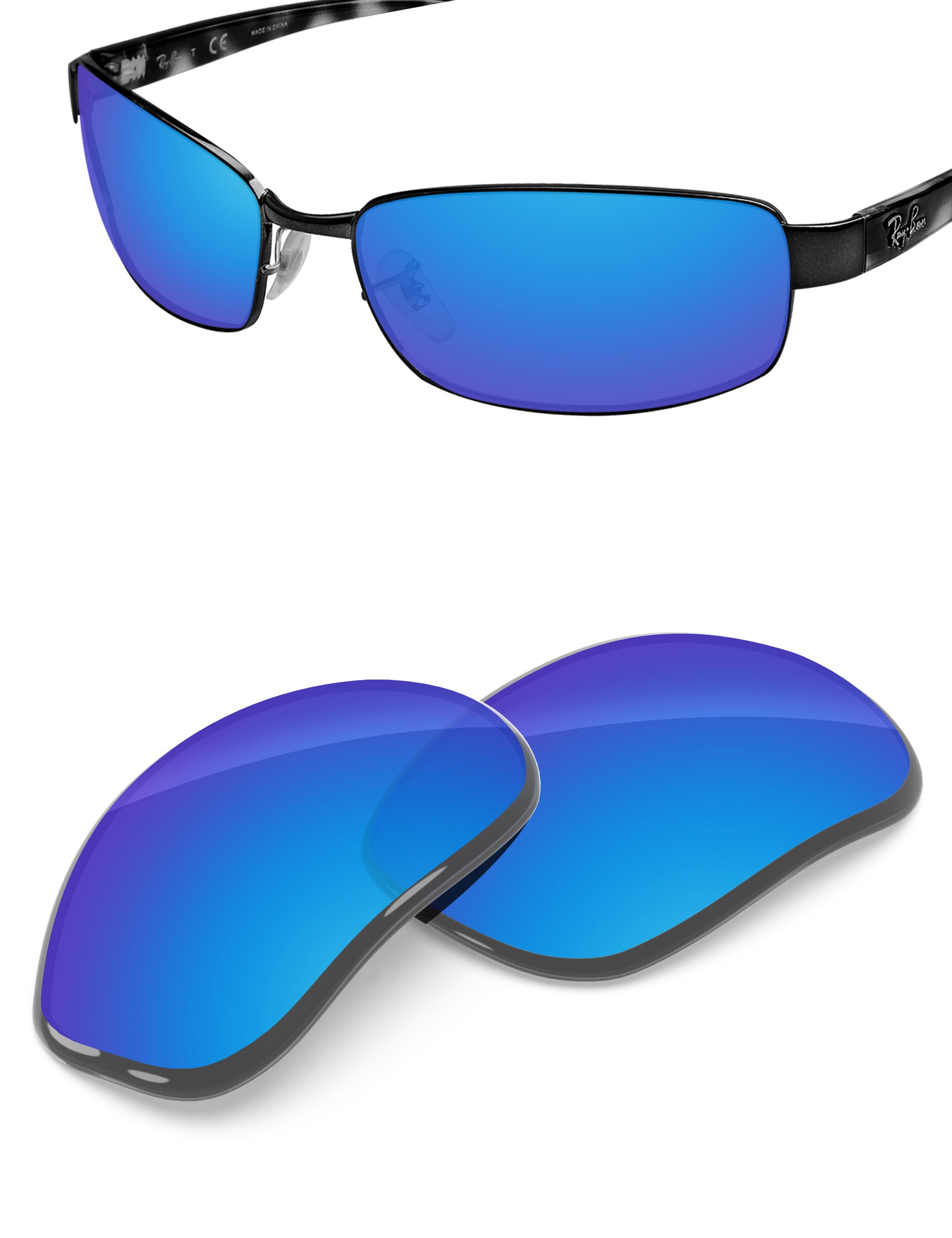 Sky Blue FlashMirror™-Non-Polarized