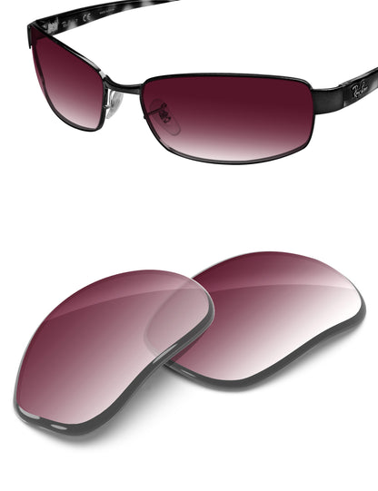 Wine Red Gradient-Non-Polarized