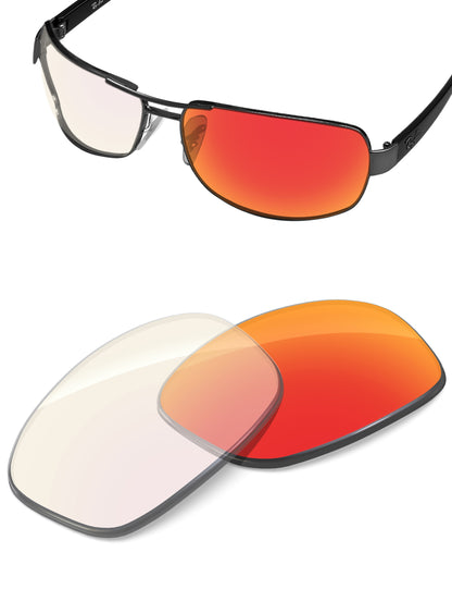 Fire Red FlashMirror™ Photochromic-Non-Polarized