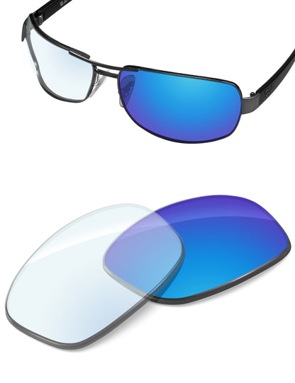 Sky Blue FlashMirror™ Photochromic-Non-Polarized