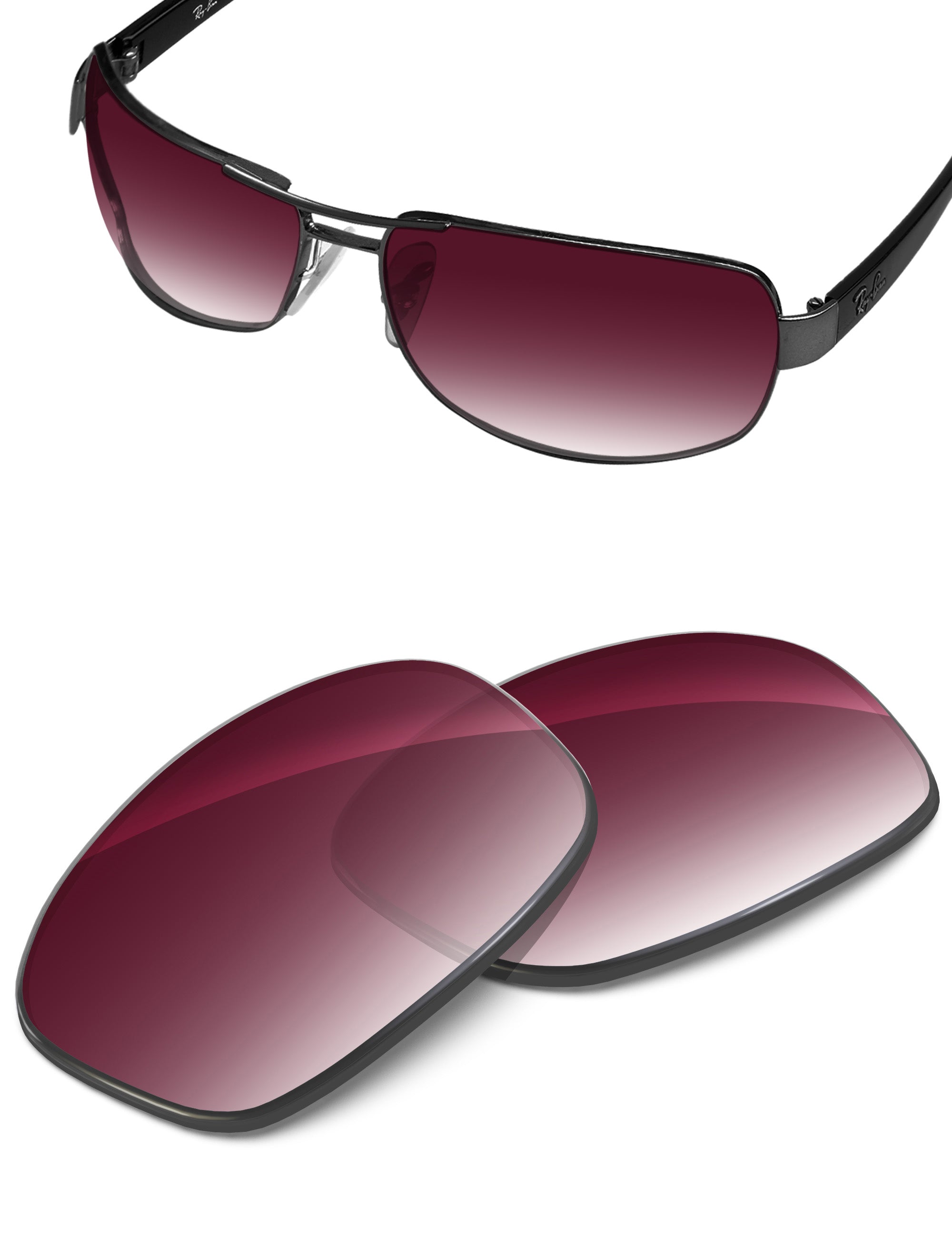 Wine Red Gradient-Non-Polarized