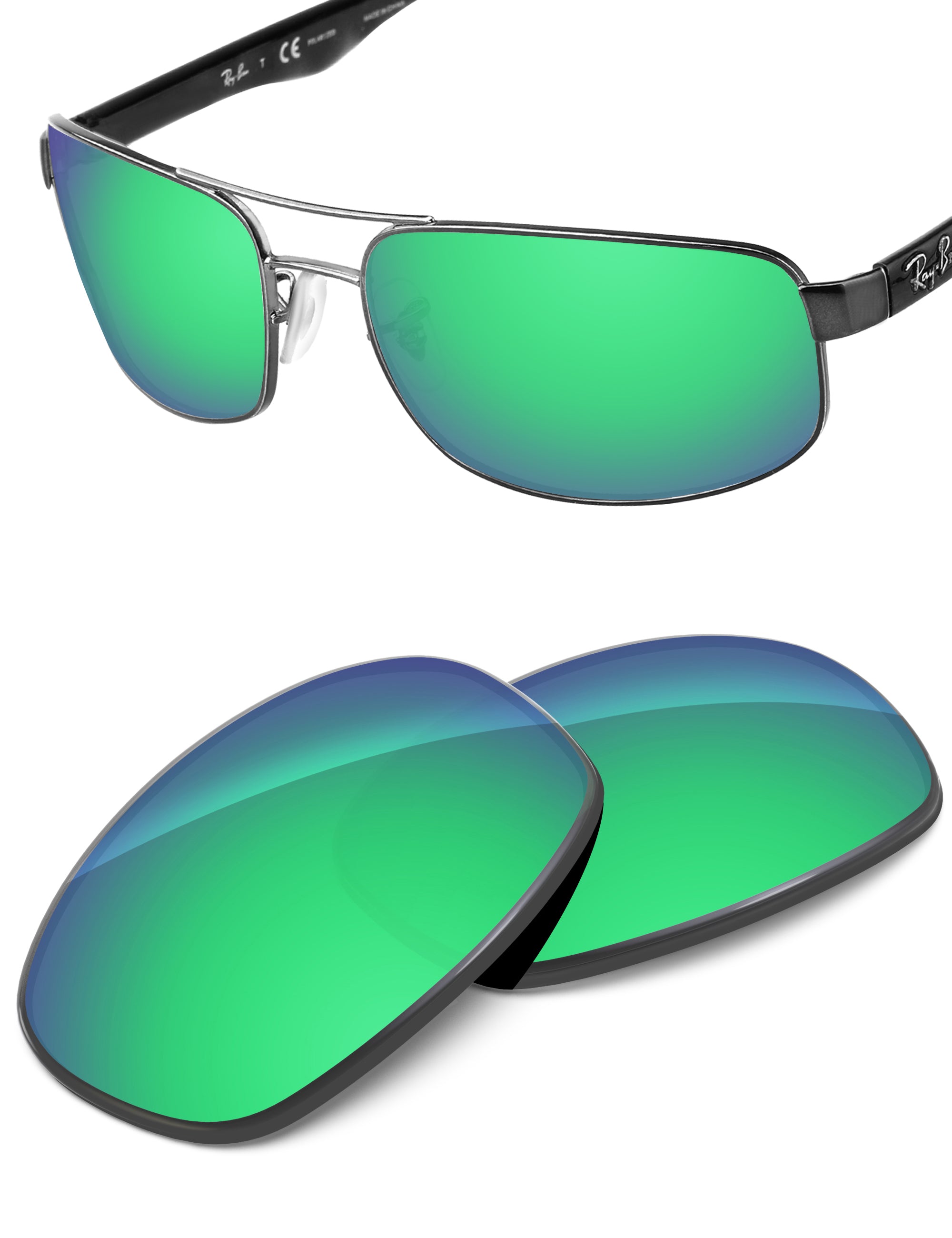 Emerald Green FlashMirror™-Non-Polarized