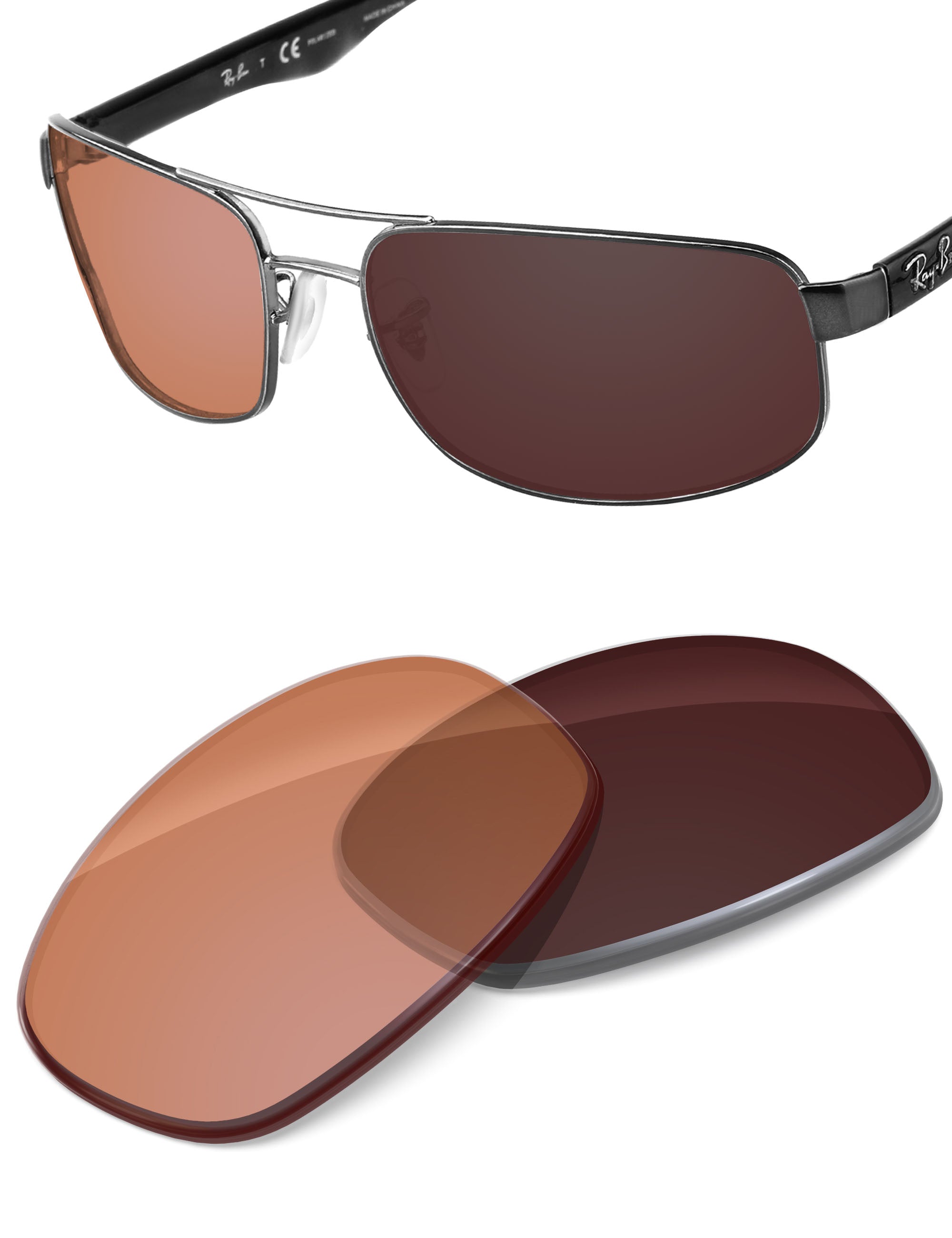 Orange Tint Photochromic-Non-Polarized