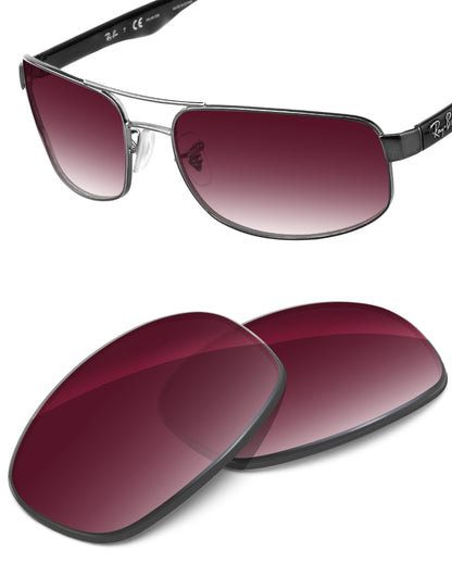 Wine Red Gradient-Non-Polarized
