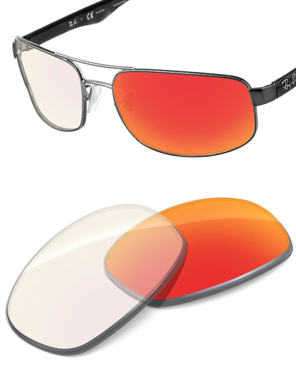 Fire Red FlashMirror™ Photochromic-Non-Polarized