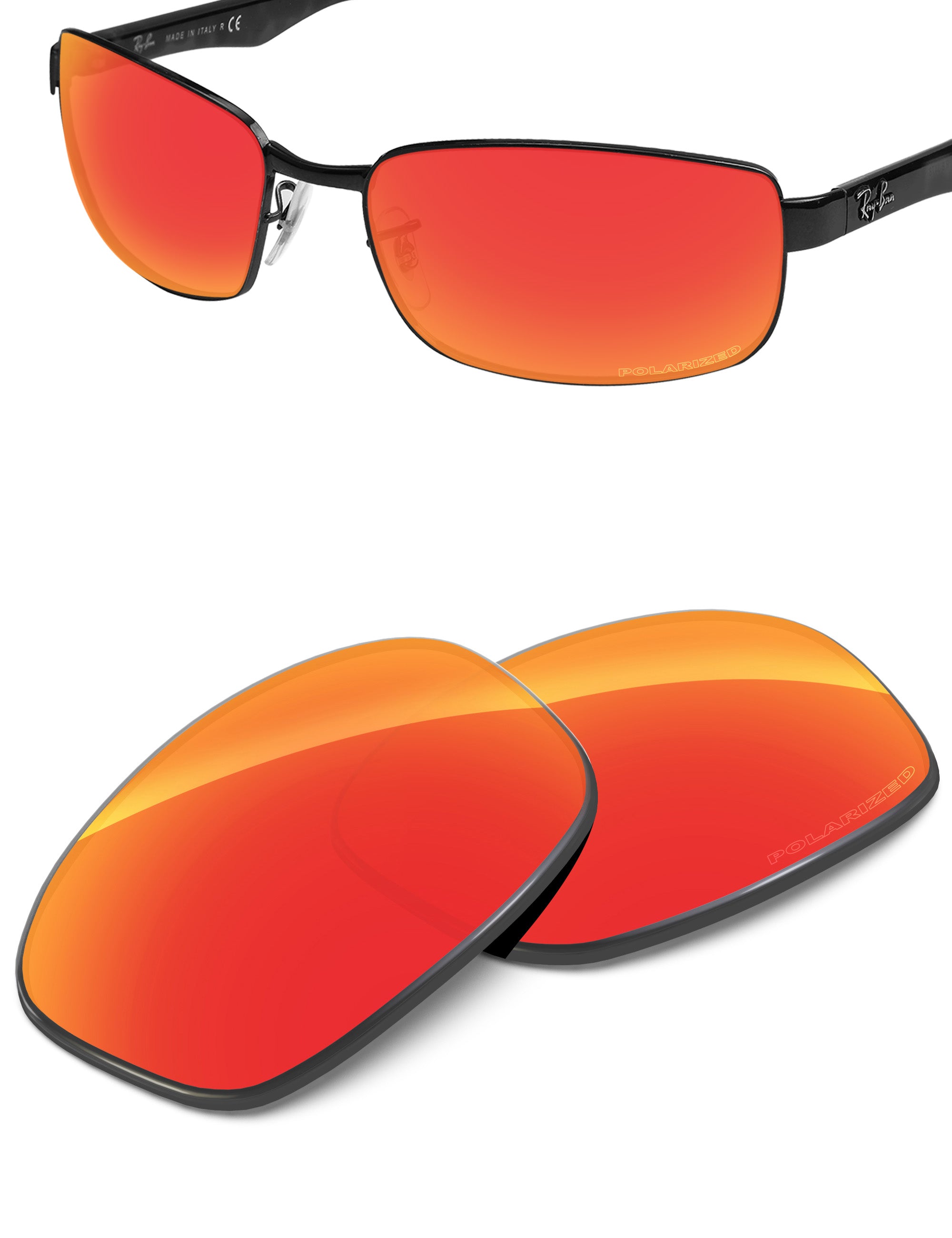 Fire Red FlashMirror™-Polarized