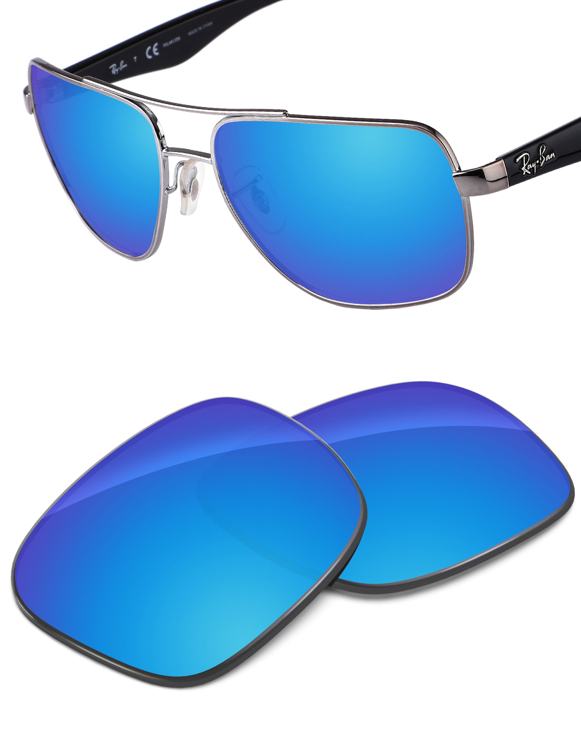 Sky Blue FlashMirror™-Non-Polarized
