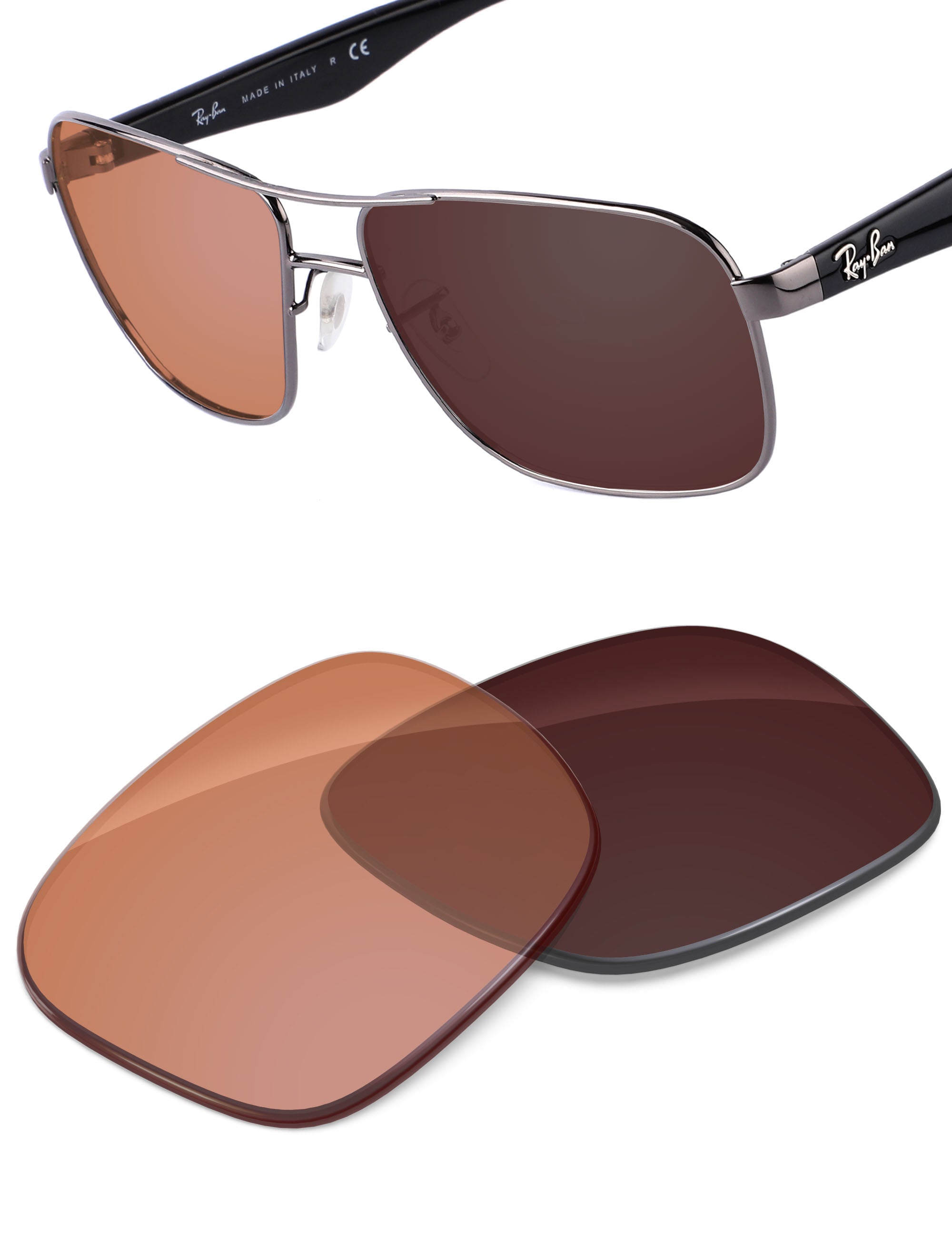 Orange Tint Photochromic-Non-Polarized